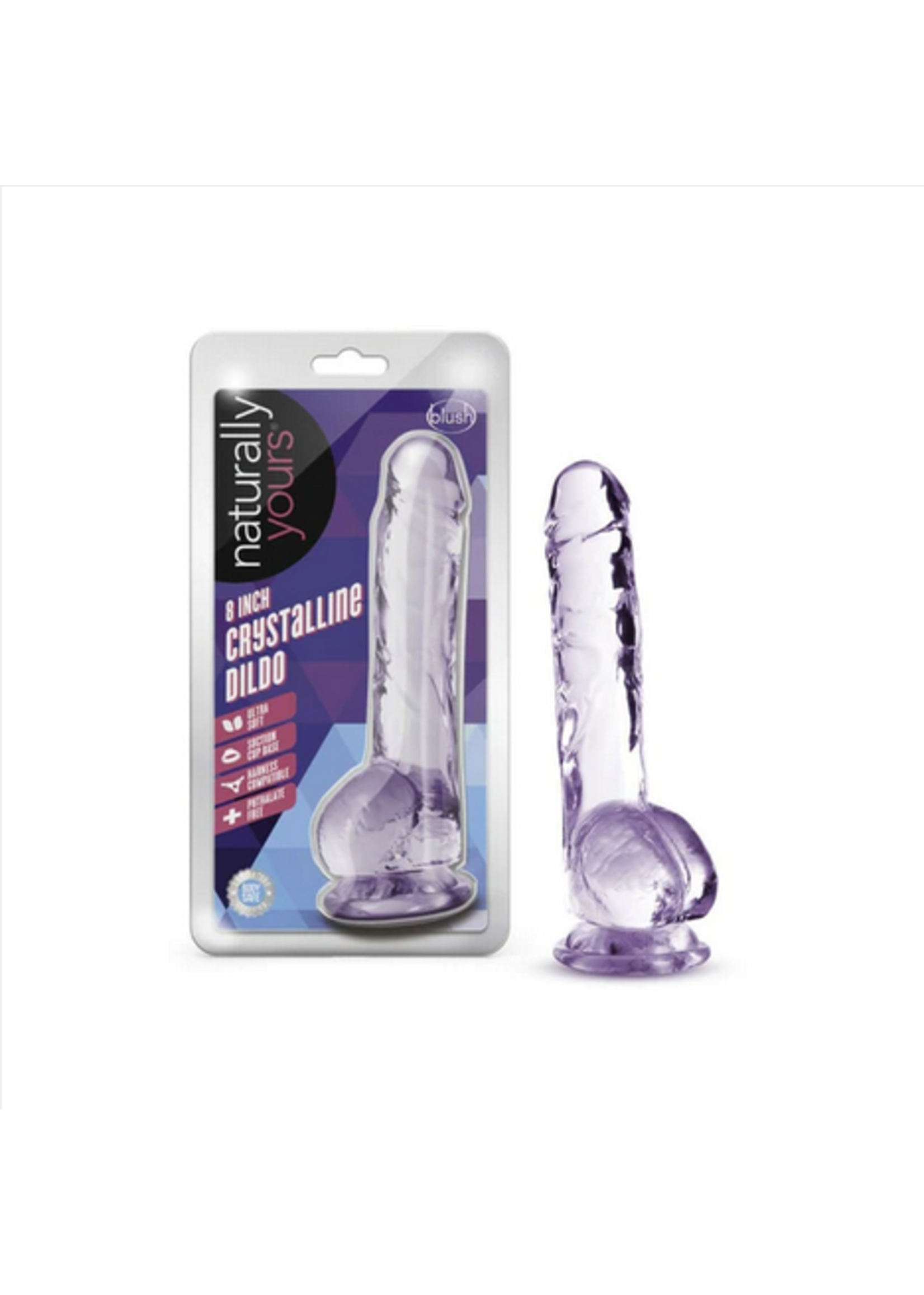 Blush Naturally Yours - 8" Crystalline Dildo