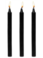Master Series Fetish Drip Candles 3 Pack - Black