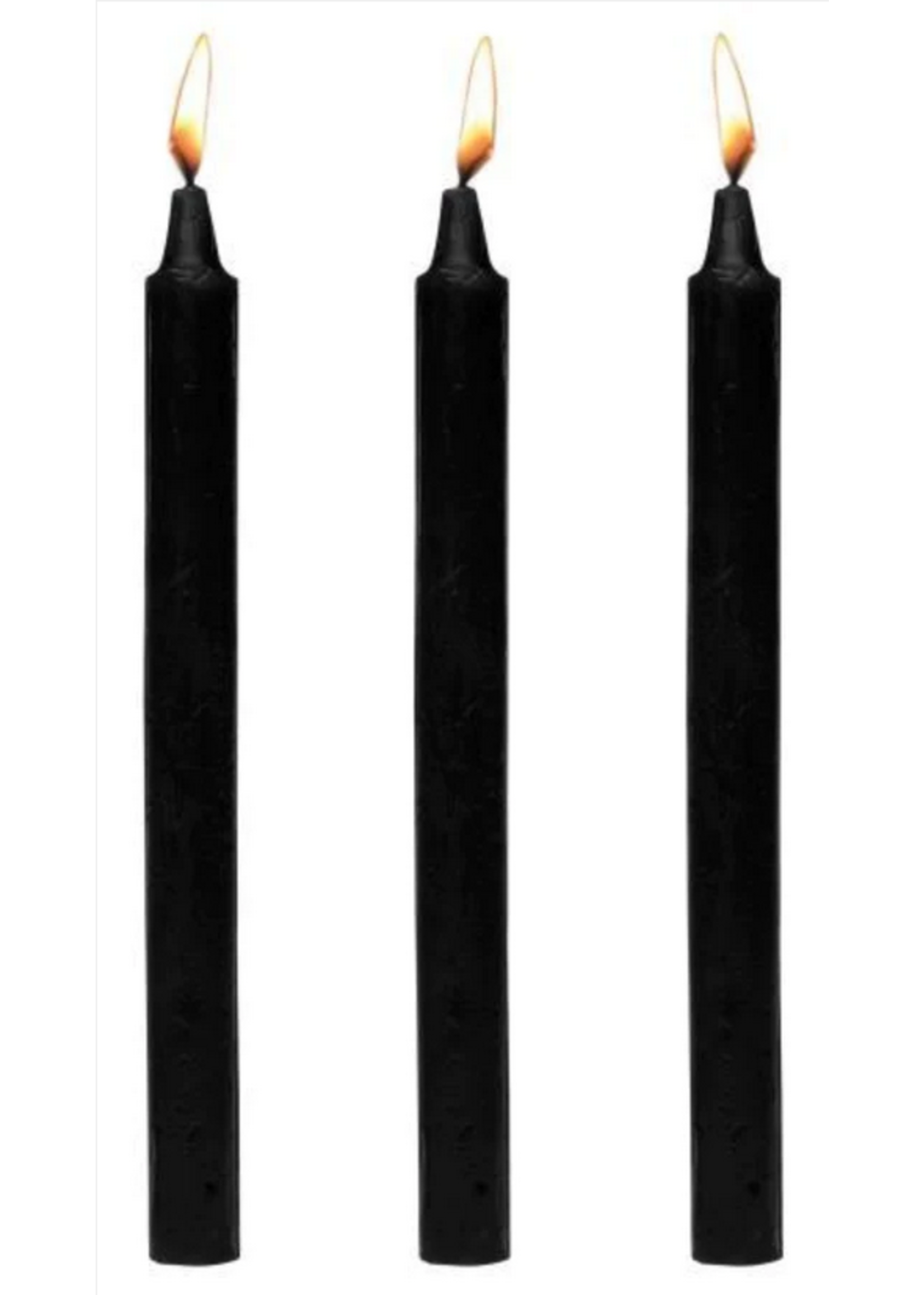 Master Series Fetish Drip Candles 3 Pack - Black
