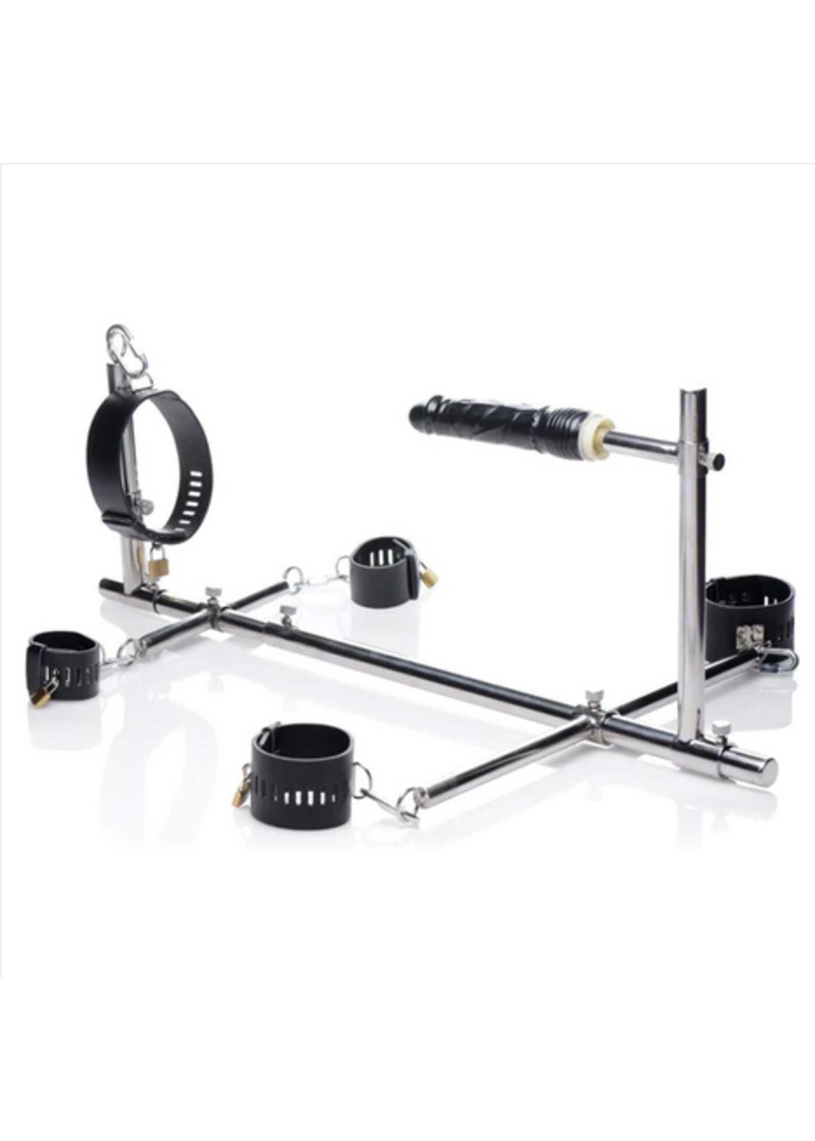 Clearance Imprisoned Metal Stockade w Dildo