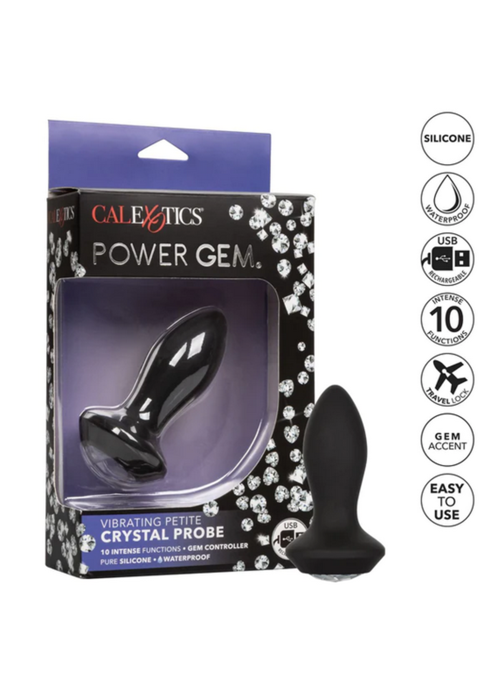 Calexotics Power Gem Vibrating Crystal Probe