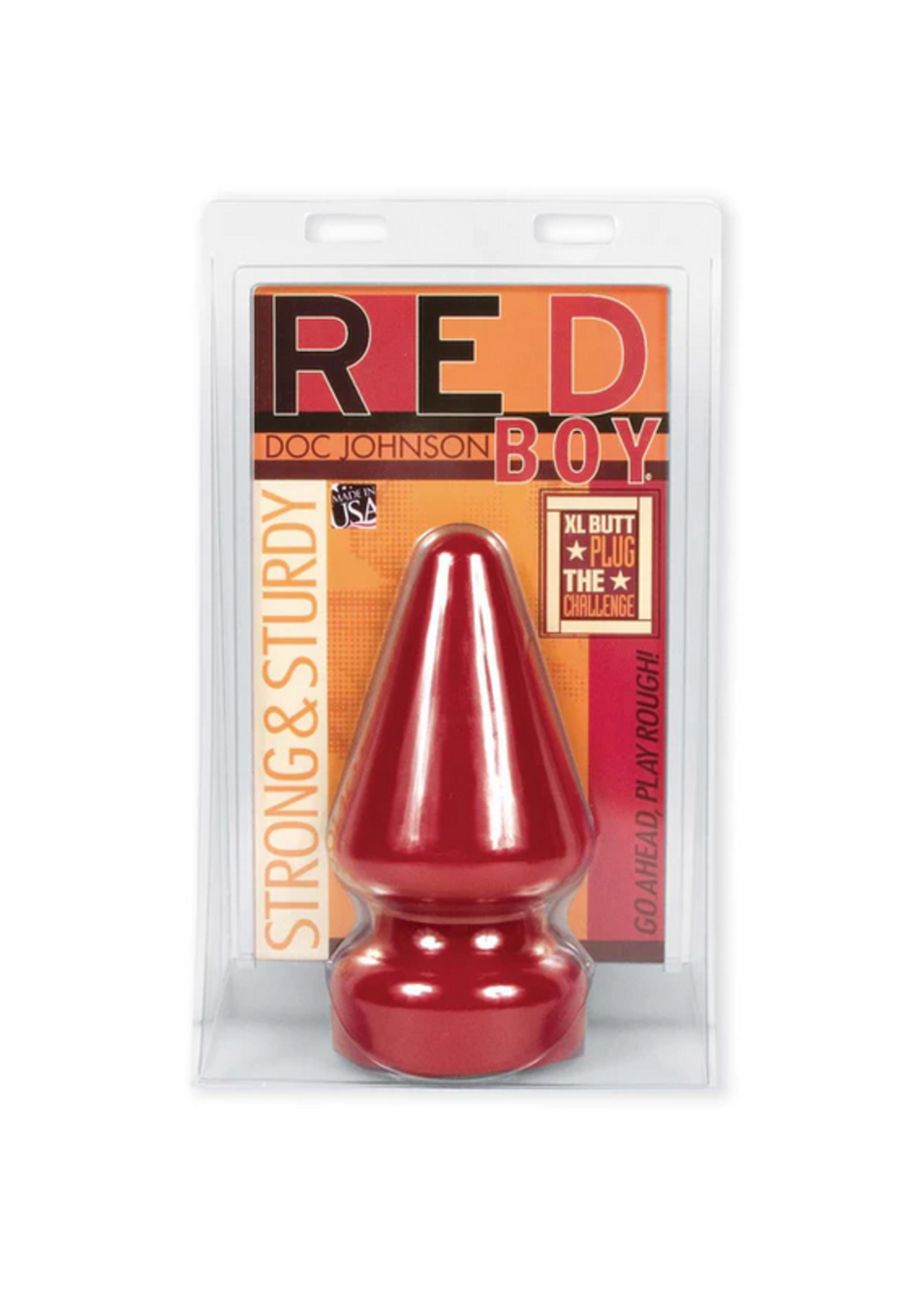 DocJohnson The Challenge! Red Boy Extra Large Butt Plug