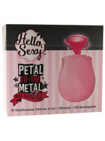 Hello Sexy Petal To The Metal Rose Suction Vibe