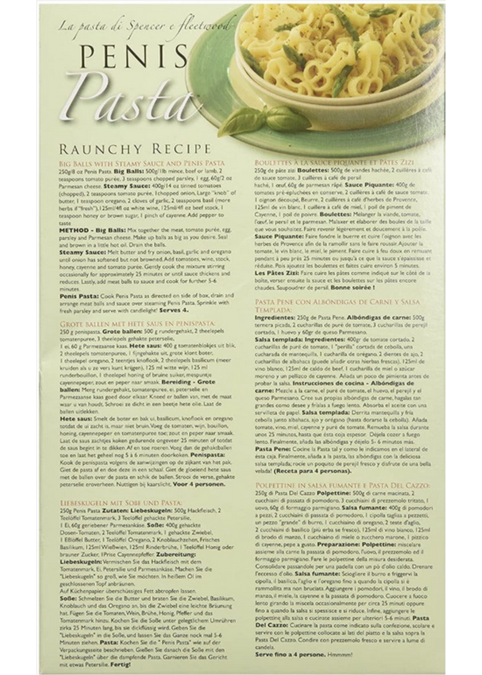 Hott Products Penis Pasta 200g