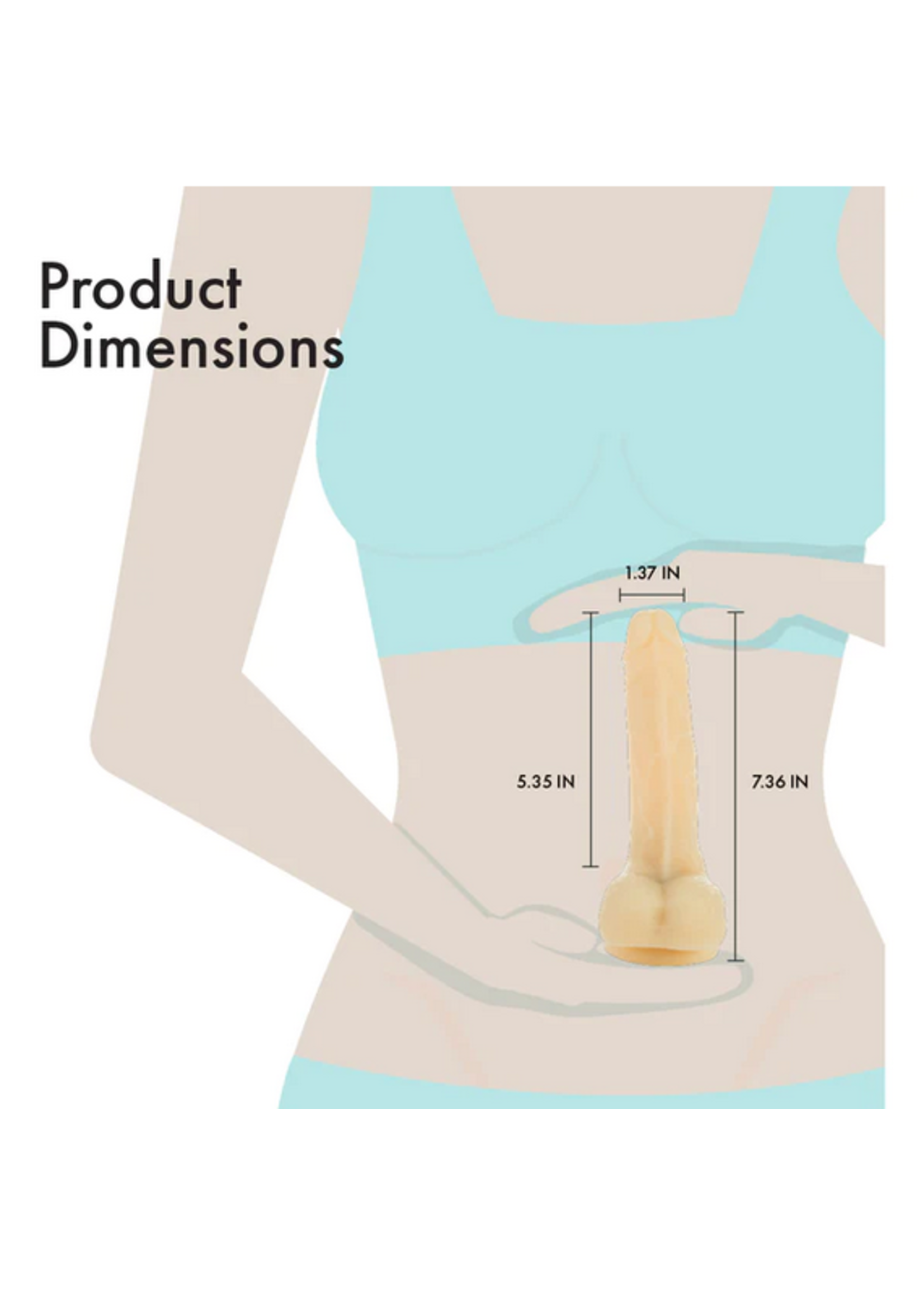 Pure Love Pure Love Vibrating and Rotating Dildo with Remote