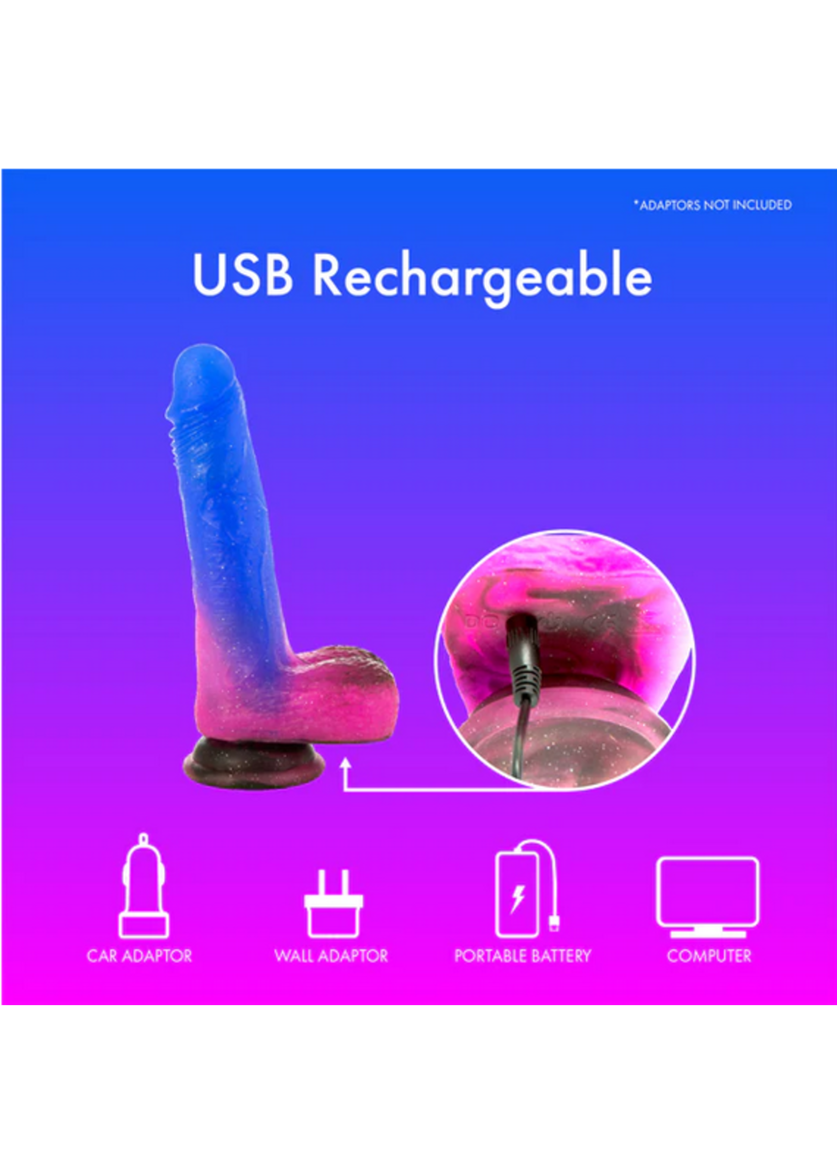 Pure Love Pure Love Vibrating and Rotating Dildo with Remote