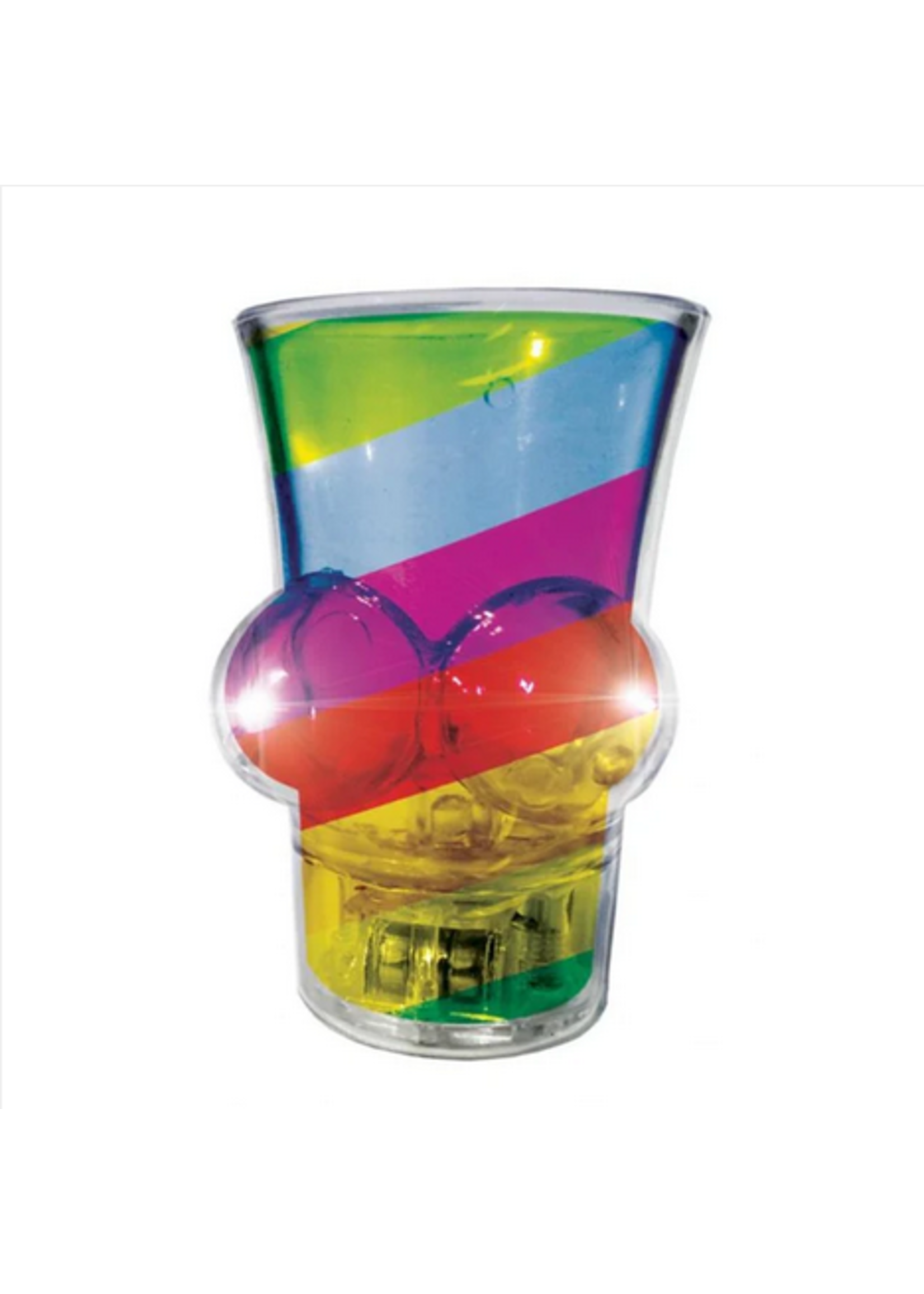 Hott Products Light-UP Rainbow Boobie Shot Glass