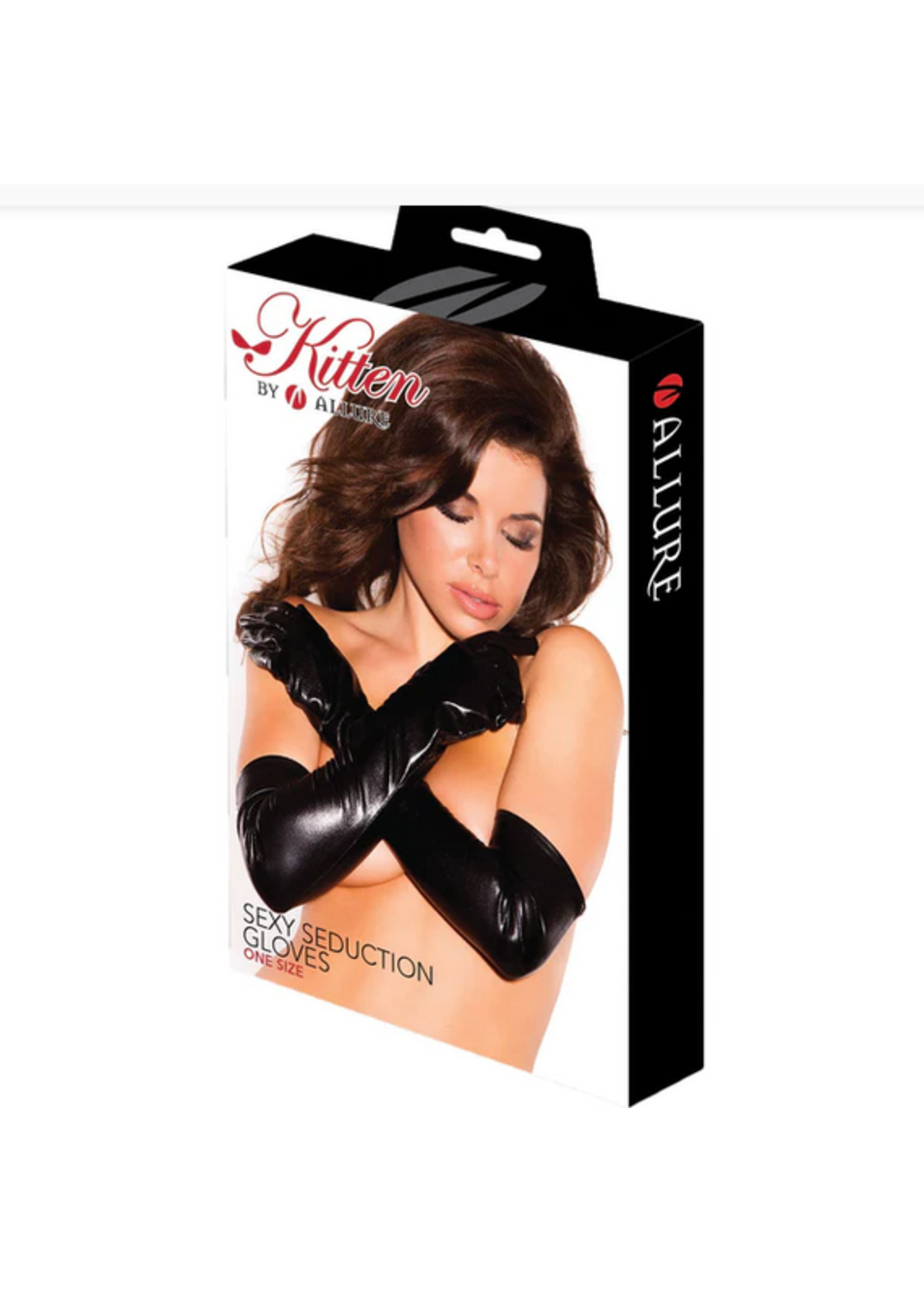 Allure Allure Kitten - Sexy Seduction Gloves - Black - O/S