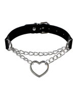 Choke Chain Heart Collar