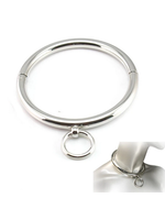 Solid Metal Collar with Leash Ring