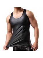 Clearance Men's PU Leather Tank Top