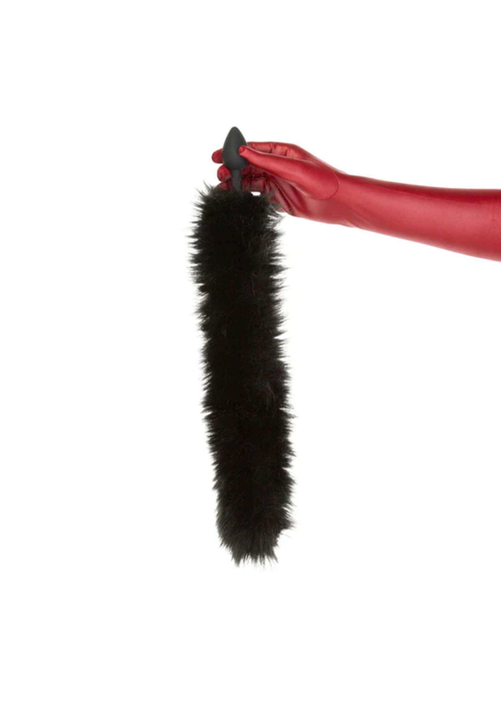 Punishment Fox Tail Silicone Anal Plug – Black