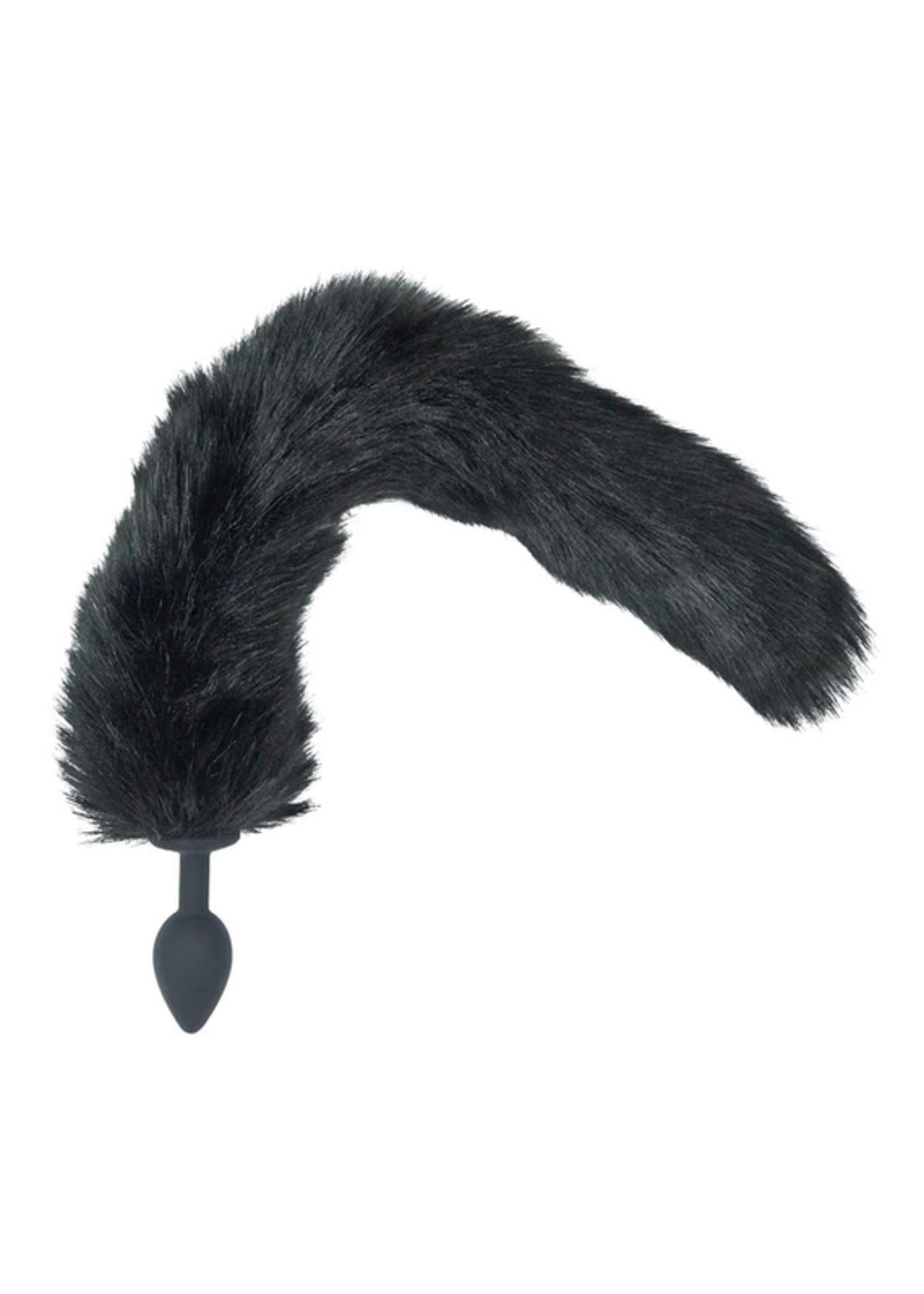 Punishment Fox Tail Silicone Anal Plug – Black