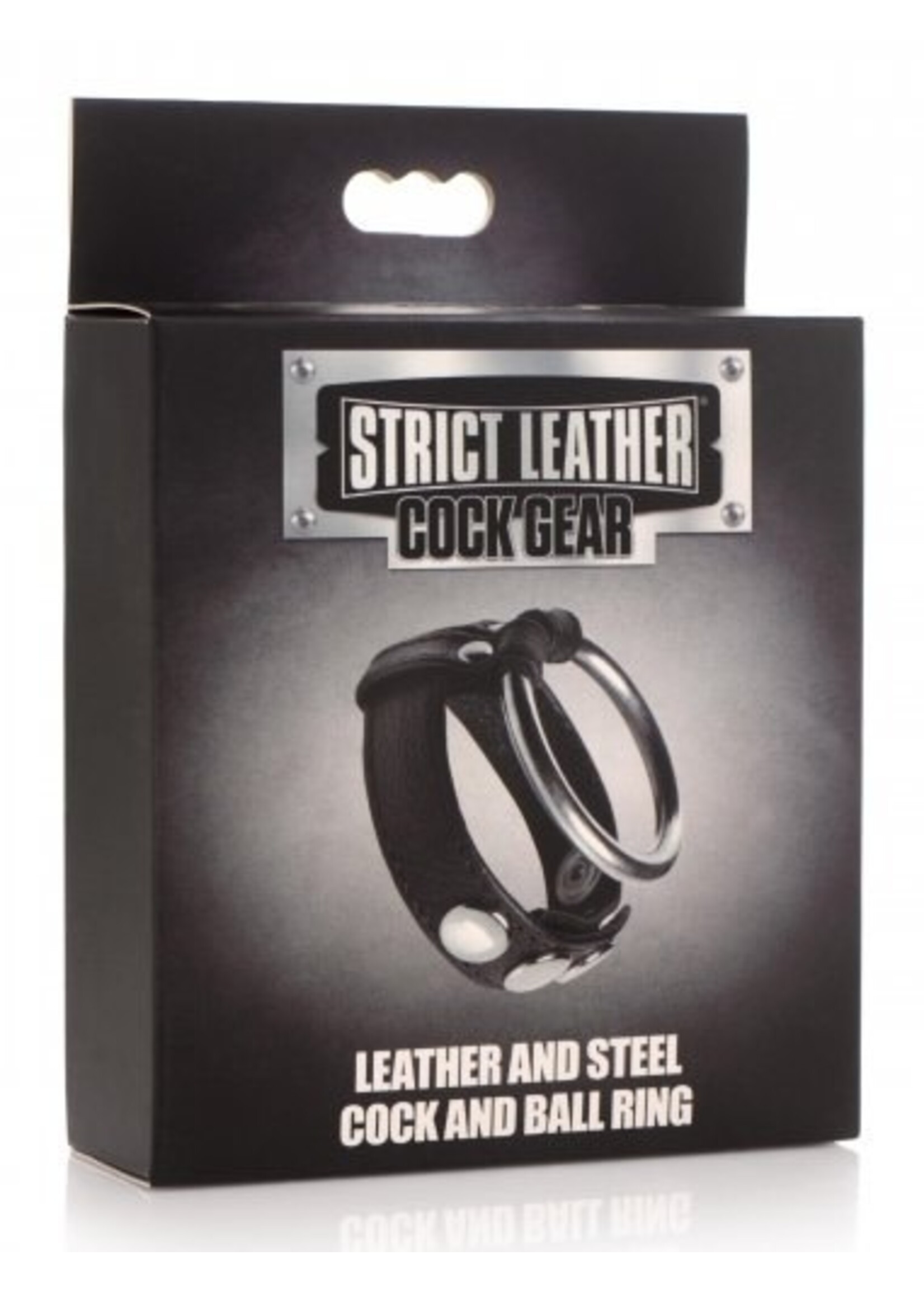 Strict Leather Steel Cock and Ball Ring