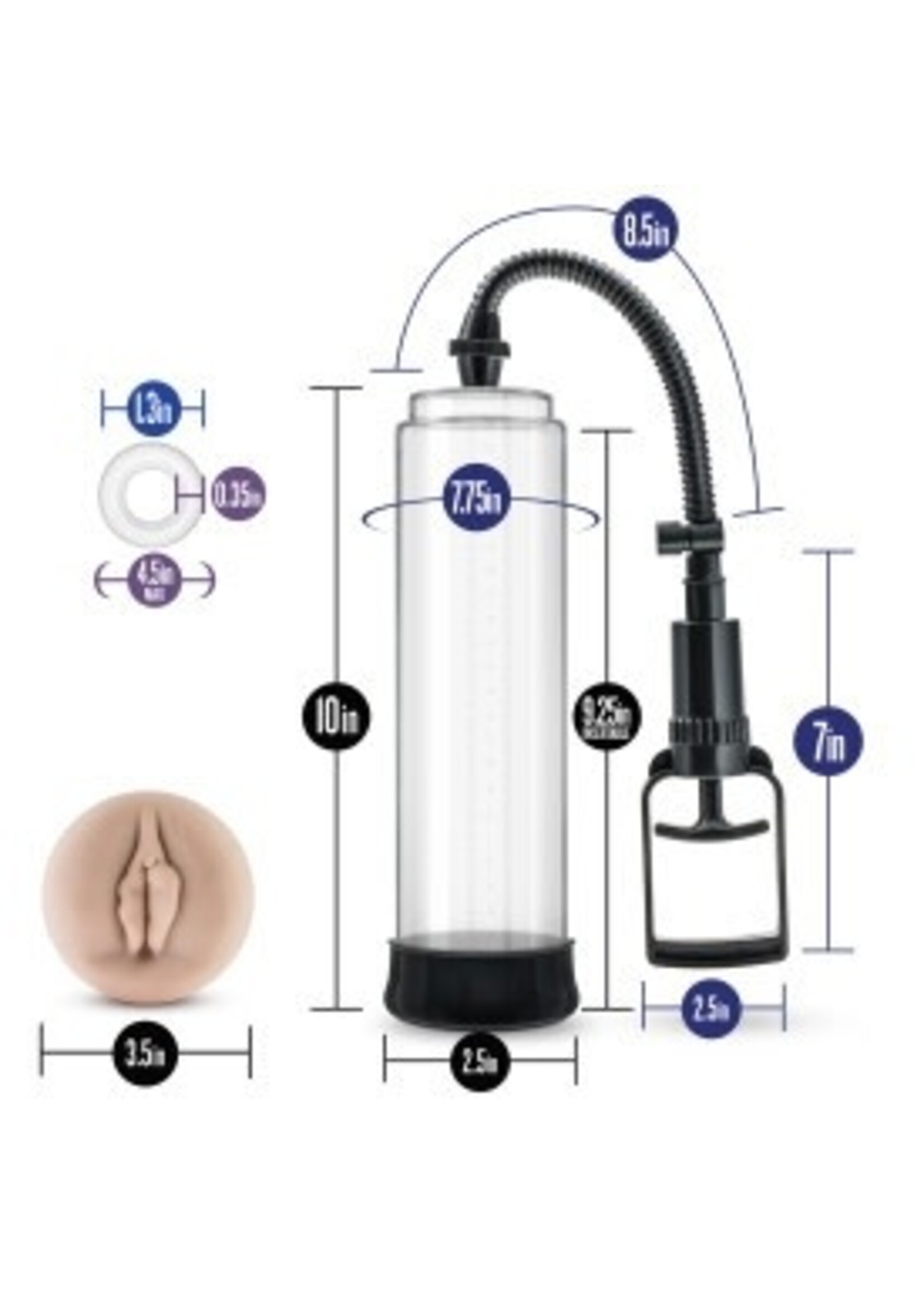 Blush Performance - VX5 - Male Enhancement Pump System - Clear
