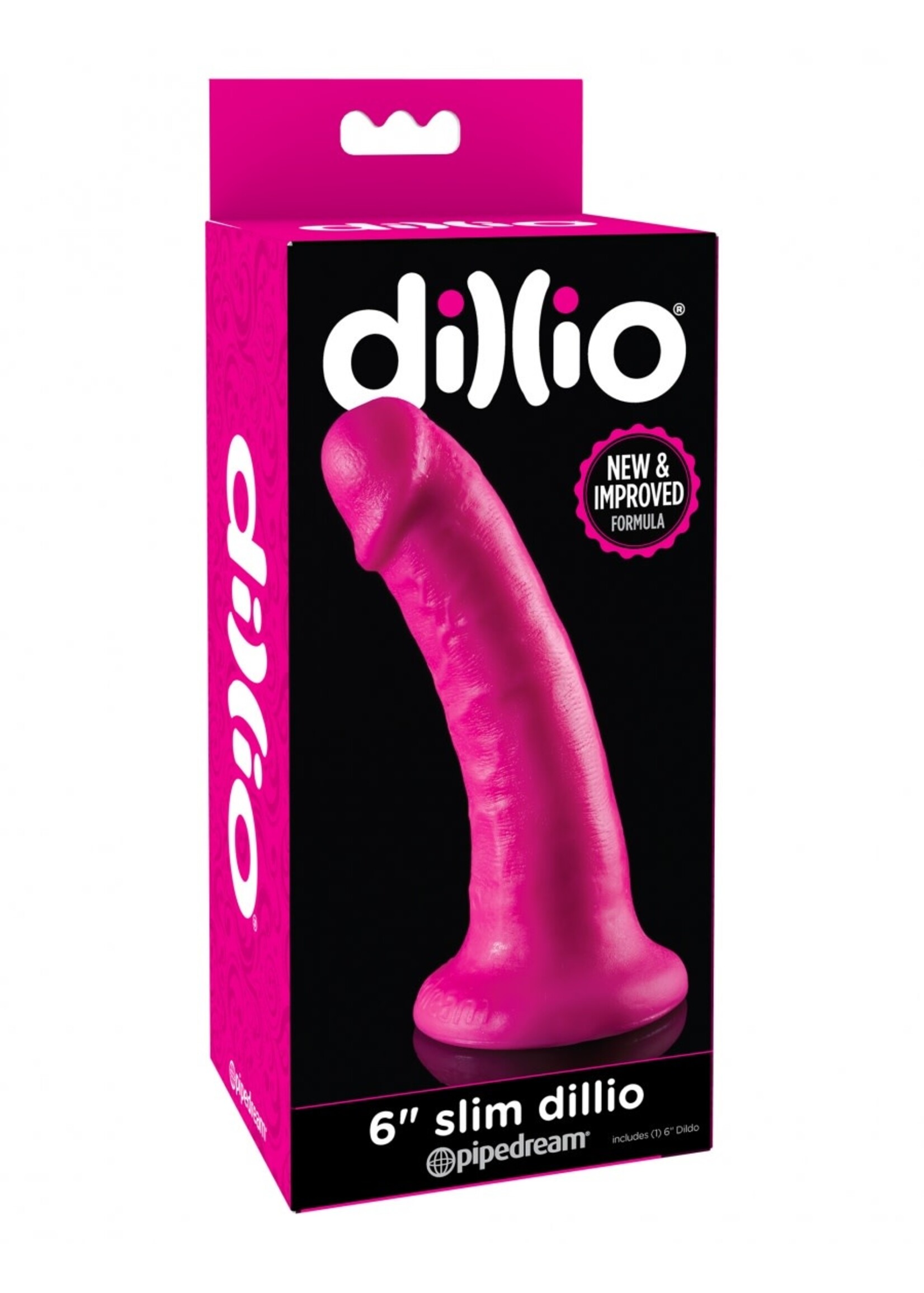 Pipedream Dillio 6" Slim - Pink