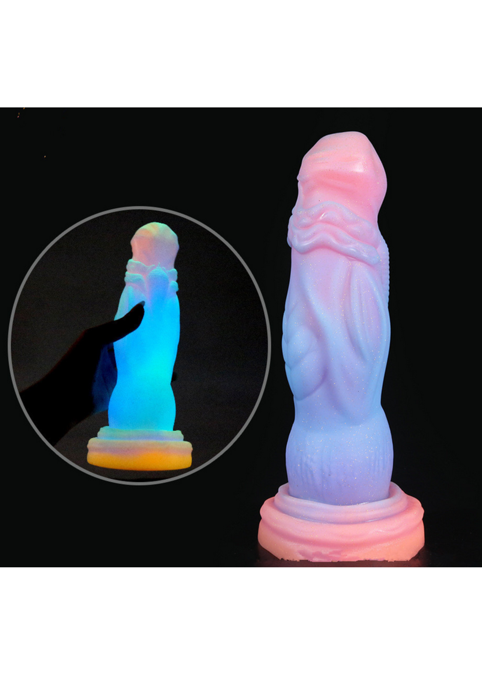 Hector the Well Endowed - 9" Luminous Monster Dildo