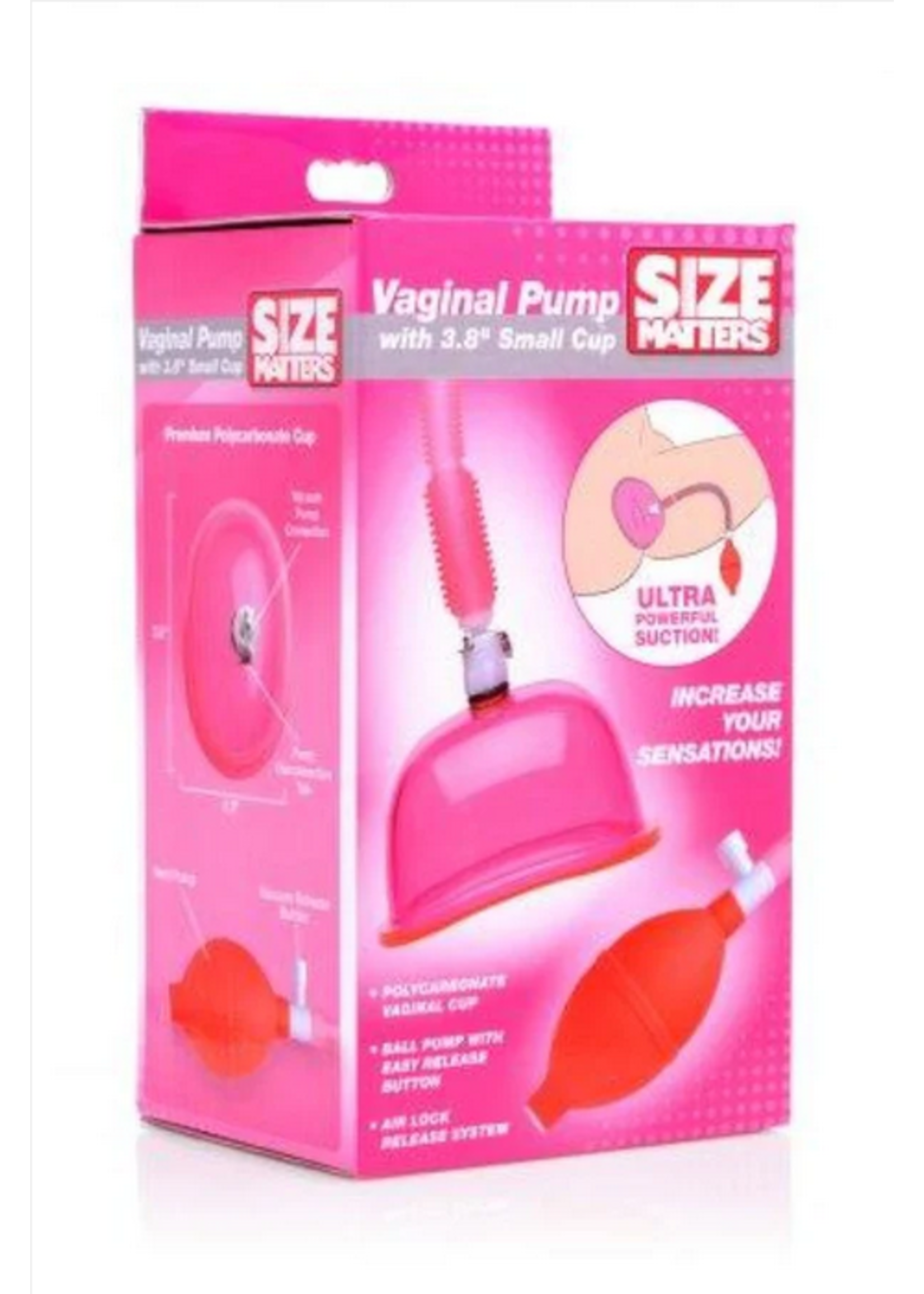 XR Size Matters Vaginal Pump w 3.8" Sm Cup