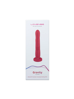 Lovense Gravity - Bluetooth Automatic Thrusting & Vibrating Dildo – Red