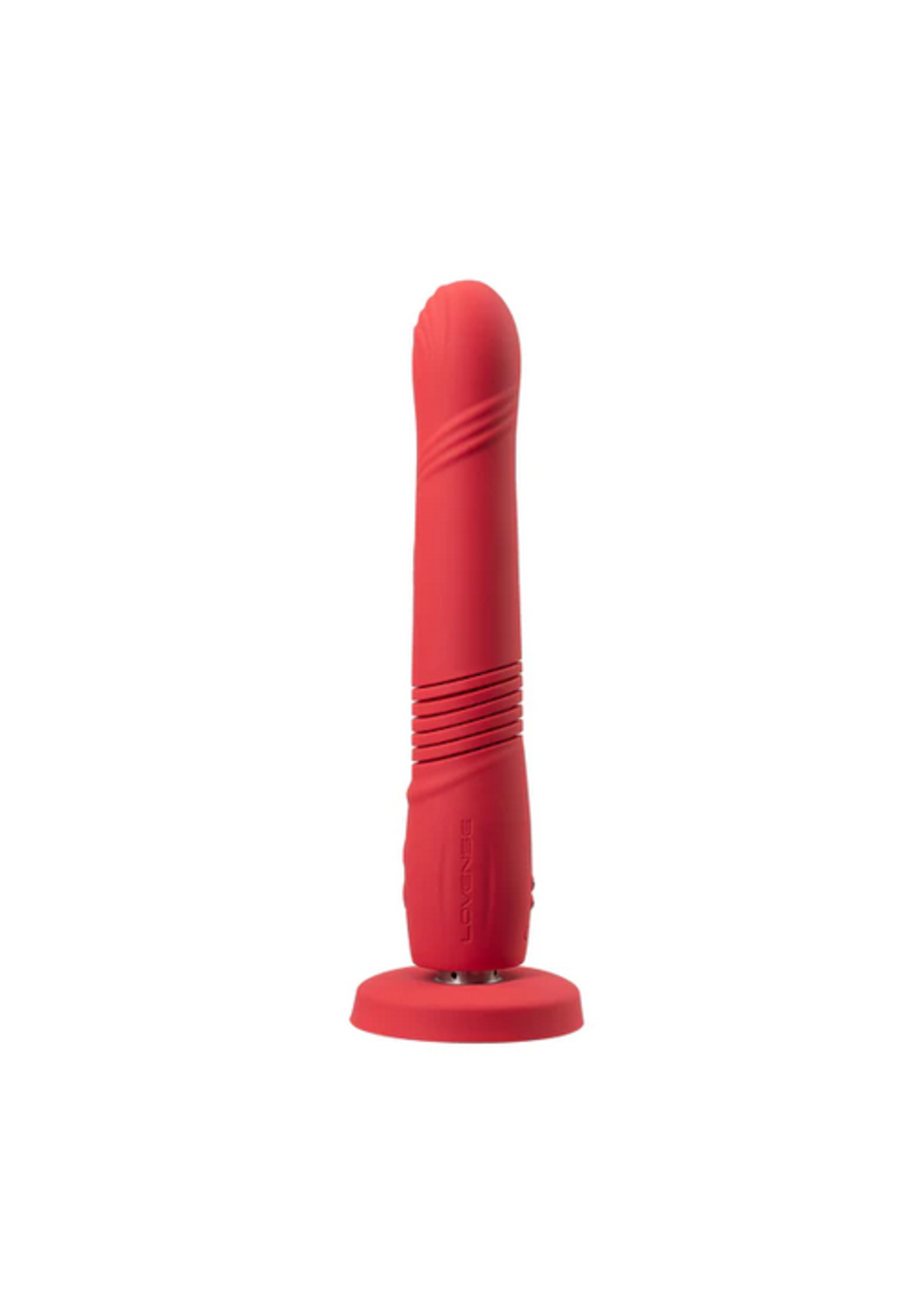 Lovense Gravity - Bluetooth Automatic Thrusting & Vibrating Dildo – Red