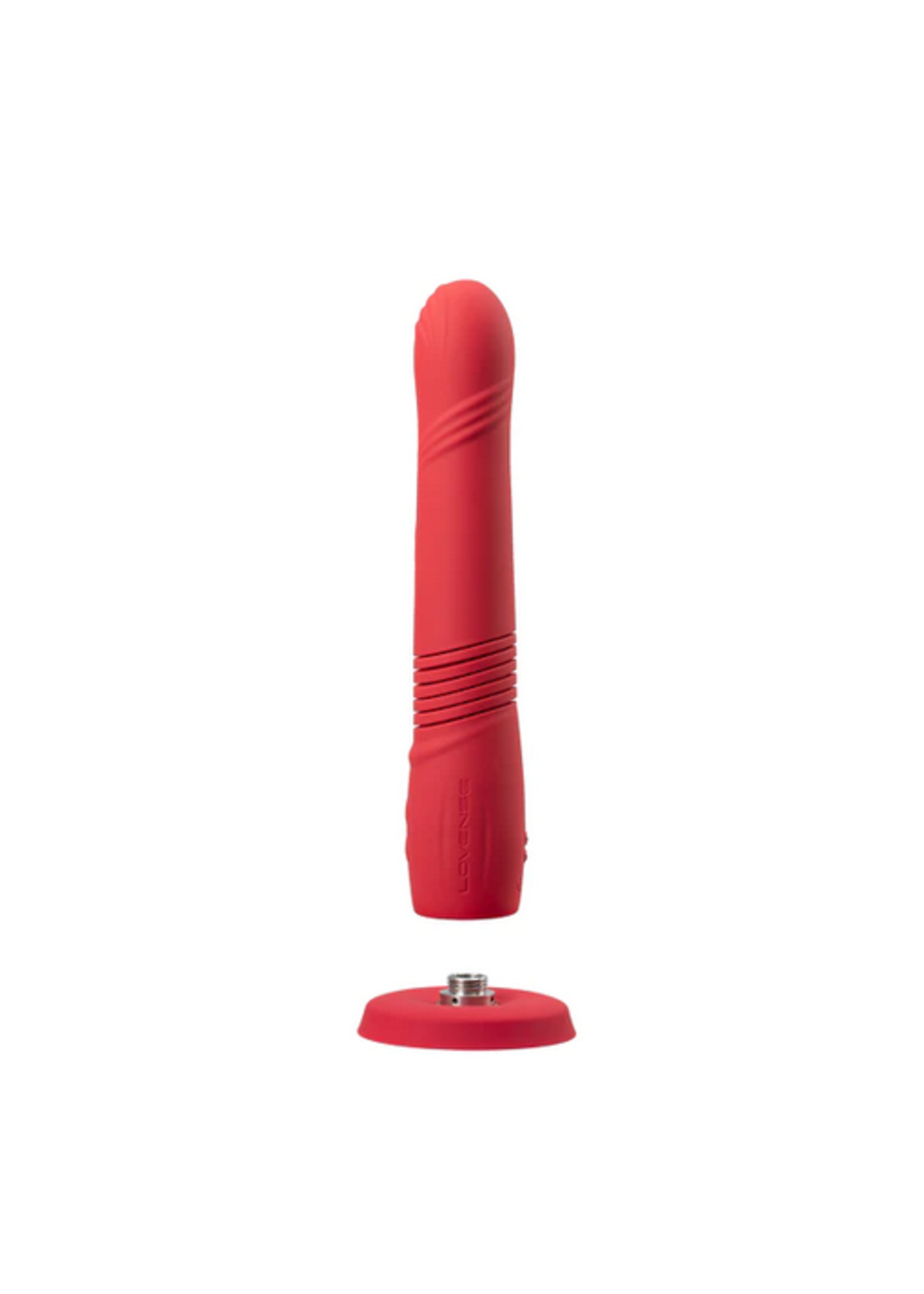 Lovense Gravity - Bluetooth Automatic Thrusting & Vibrating Dildo – Red