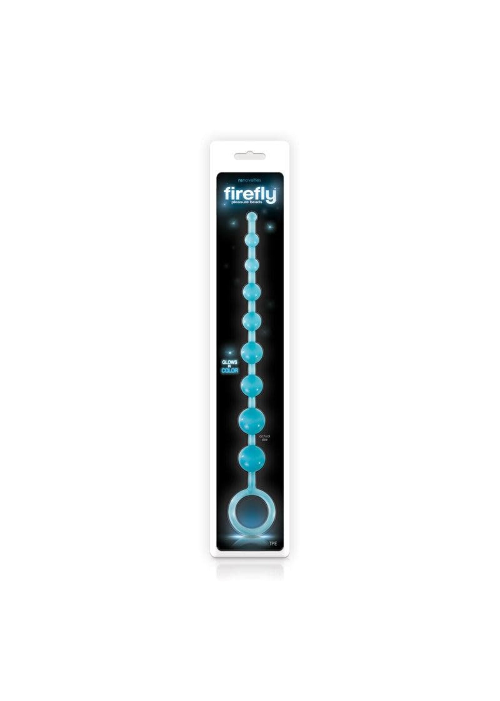NSN Firefly GID Pleasure Beads - Blue