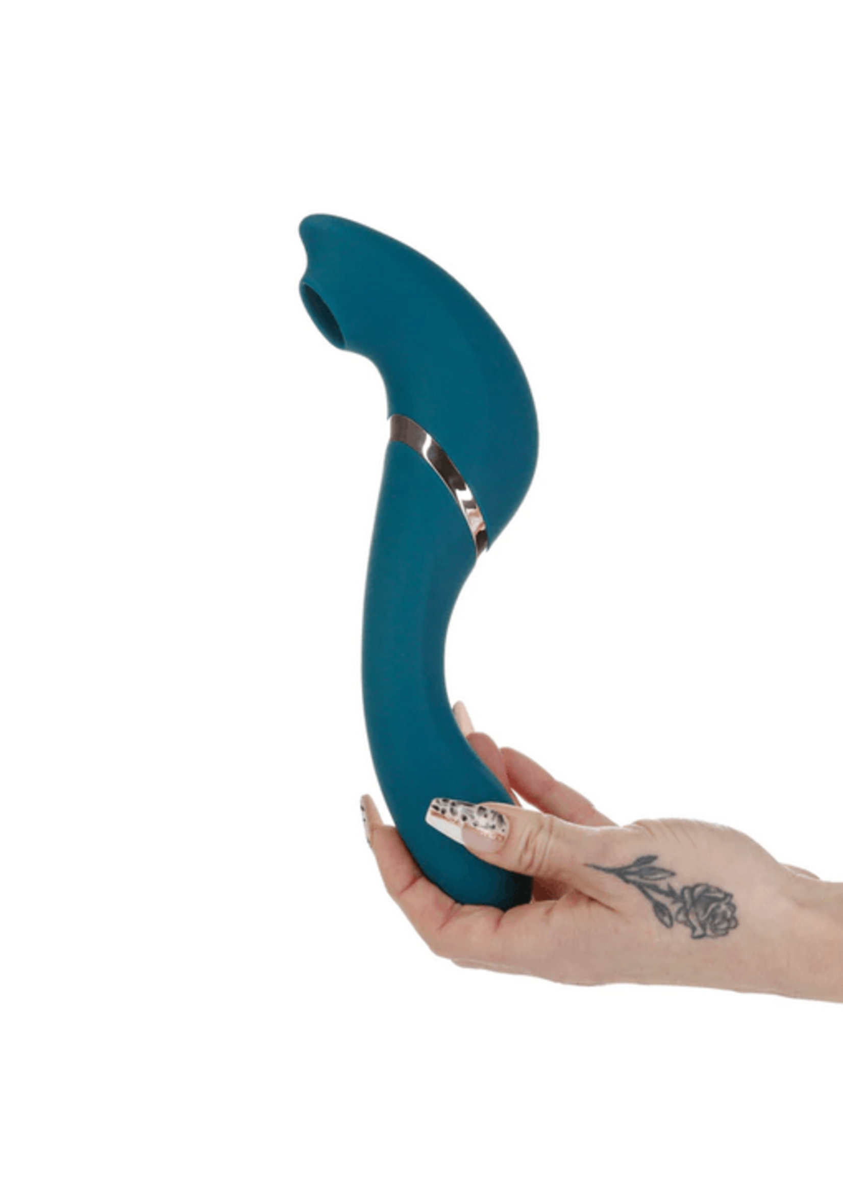 The Monarch Swan®- Transform With A Twist Vibrator & Stimulator - Teal