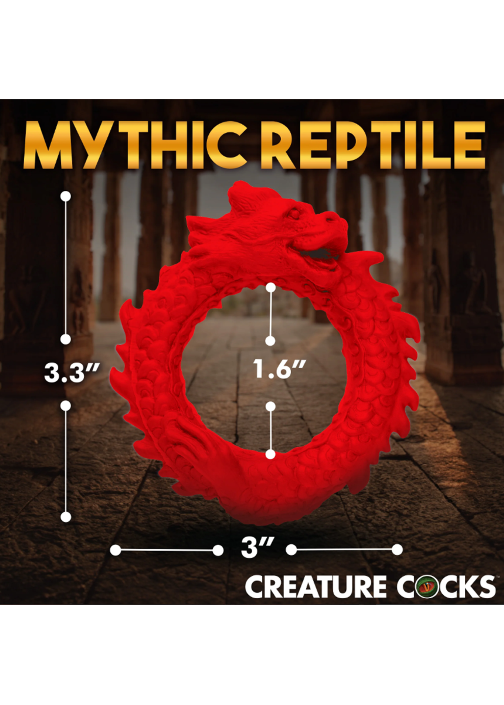 Creature Cocks Rise Of The Dragon Silicone Cock Ring