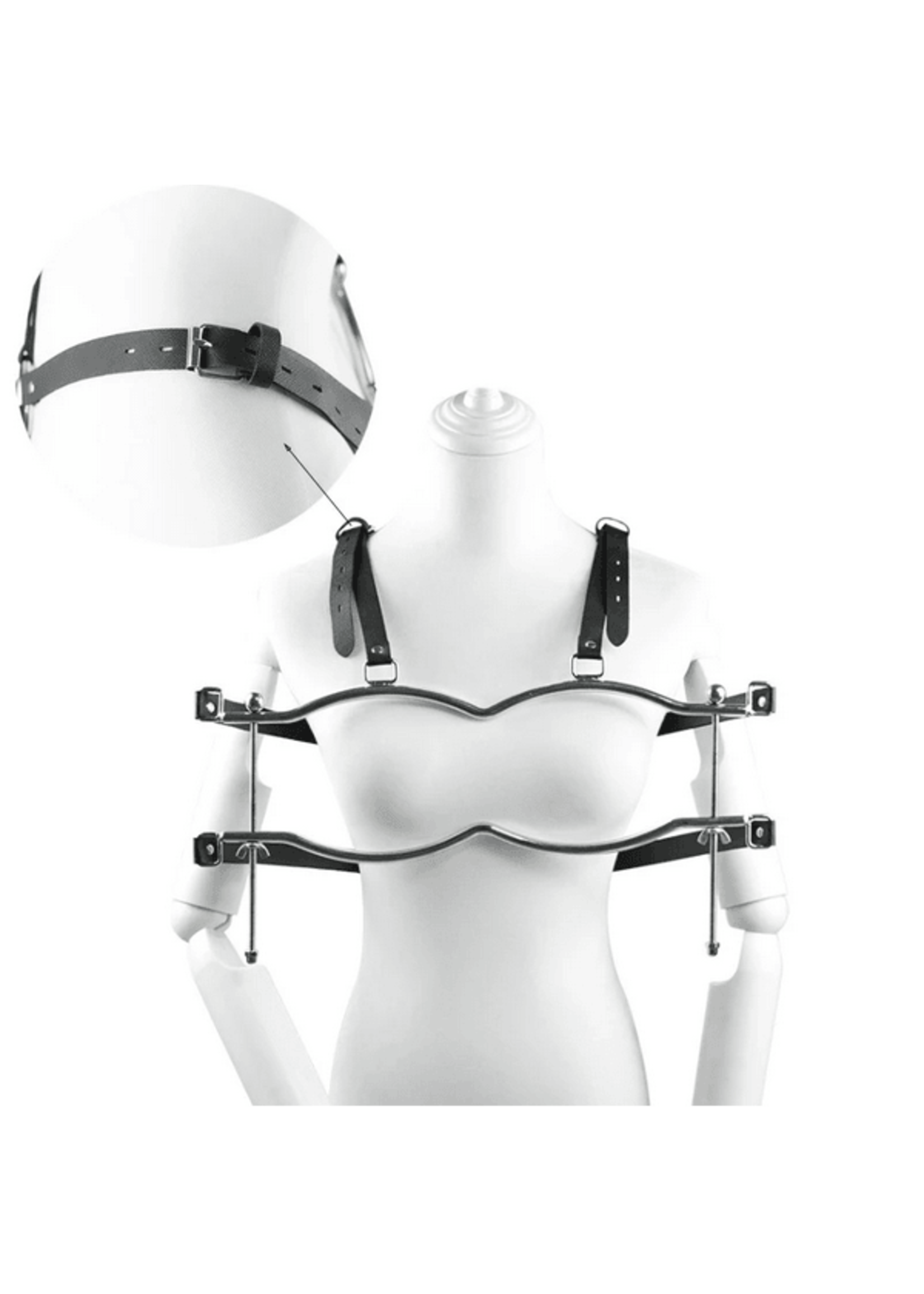 Smoosh Breast Clamps with Anal Hook Stainless Steel