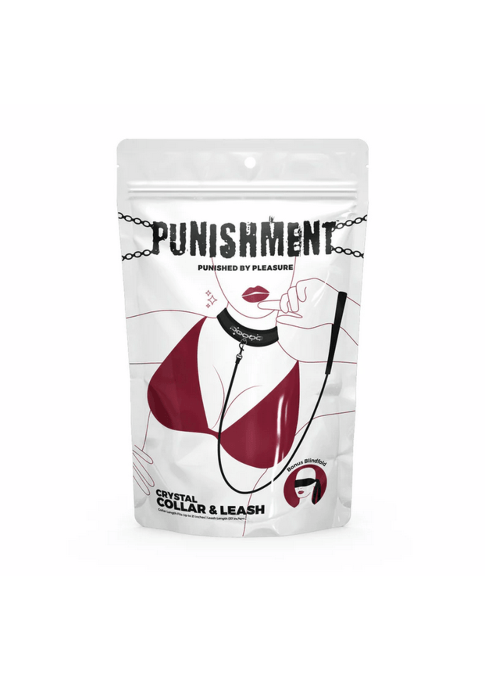 Clearance Crystal Collar & Leash – Black