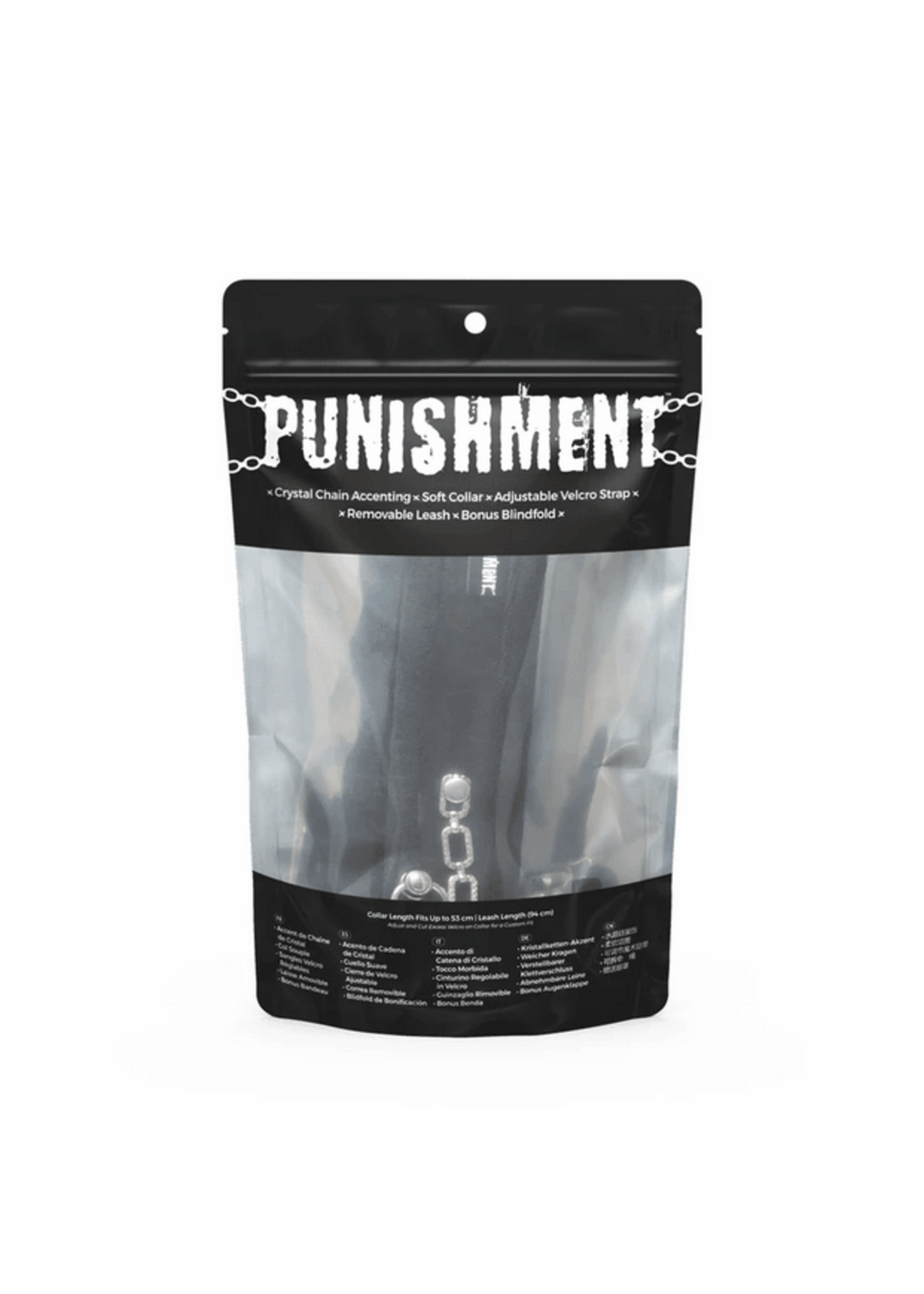 Punishment Crystal Collar & Leash – Black