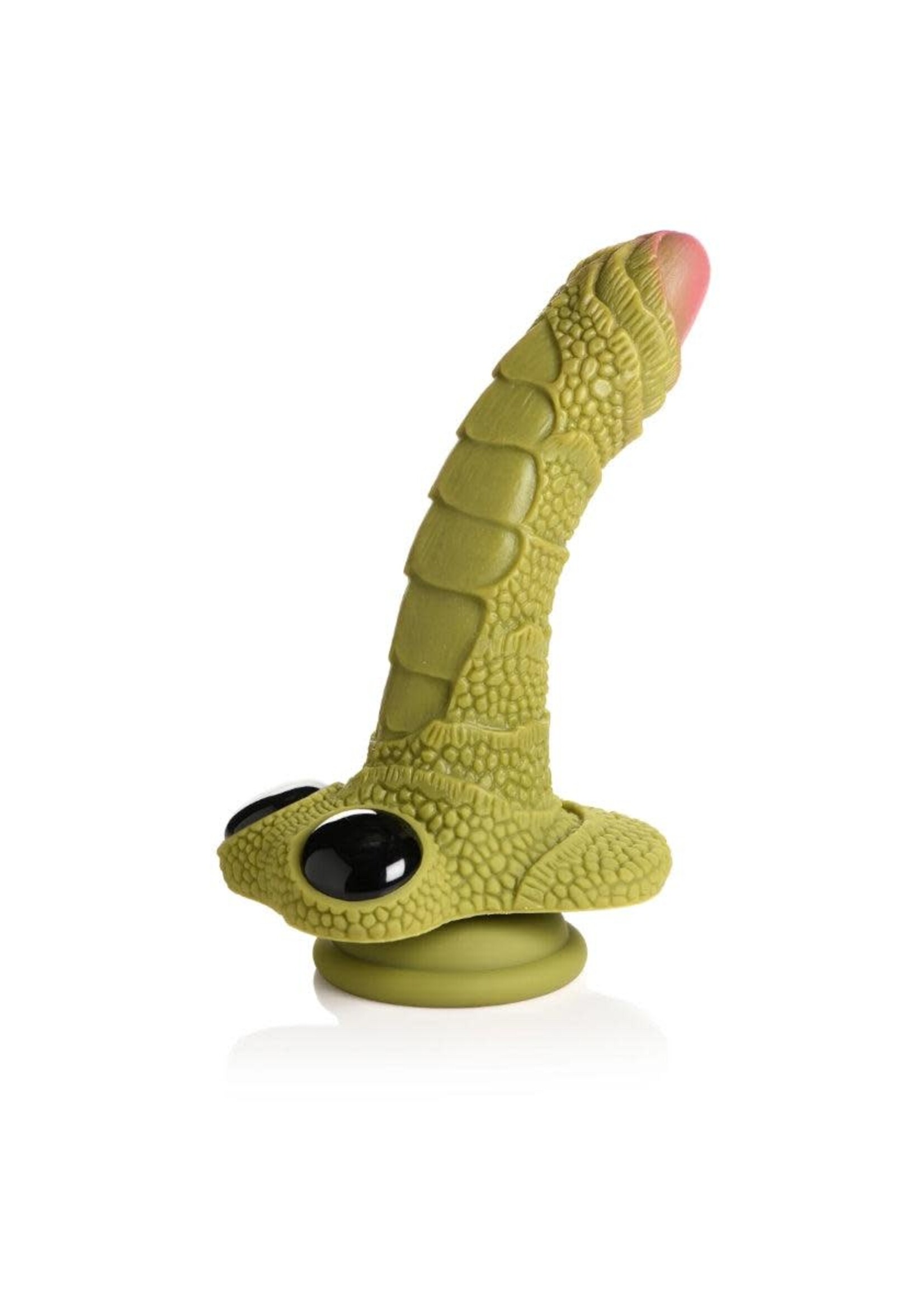 Creature Cocks Swamp Monster Green Scaly Silicone Dildo