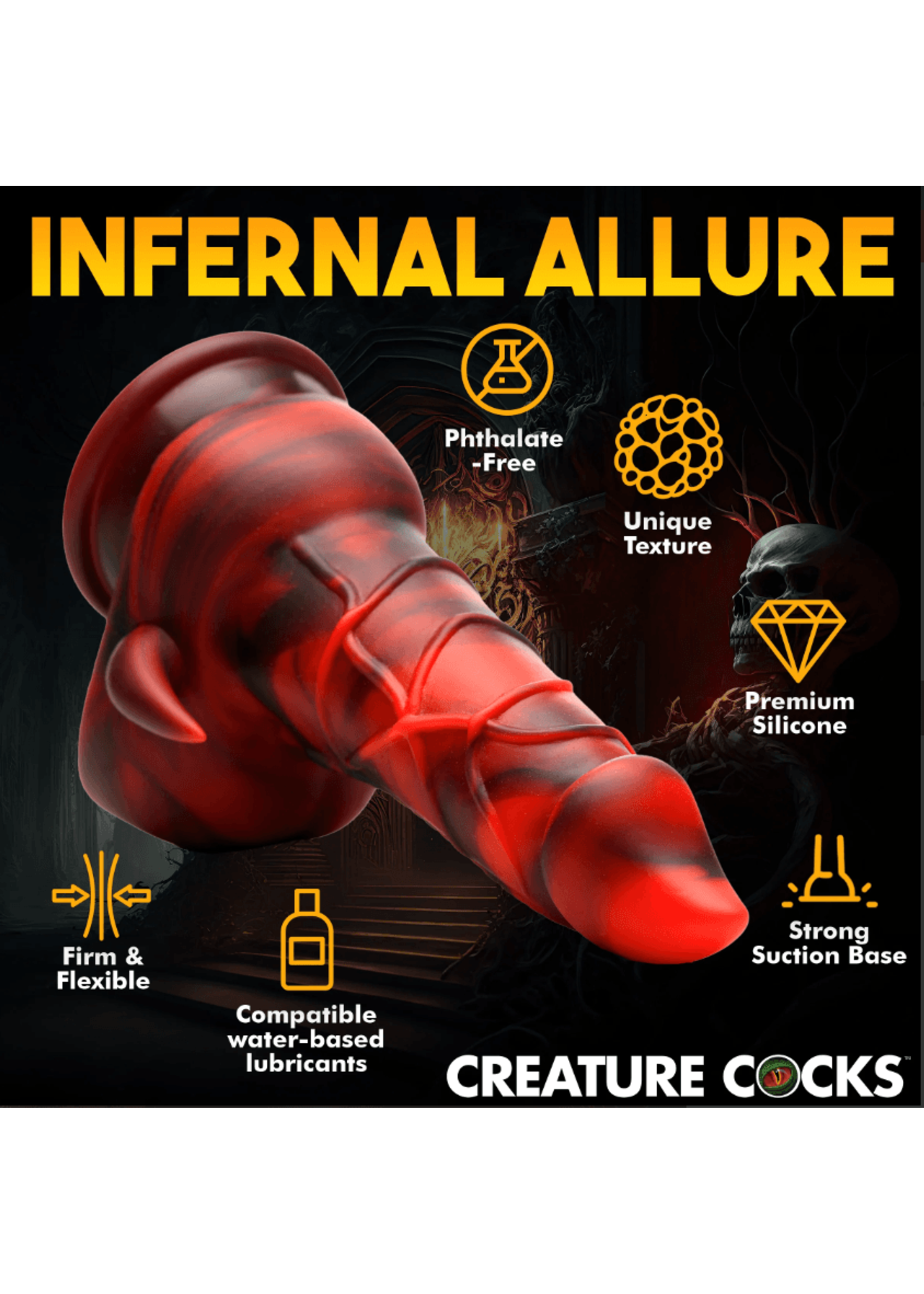 Clearance Horny Devil Demon Silicone Dildo