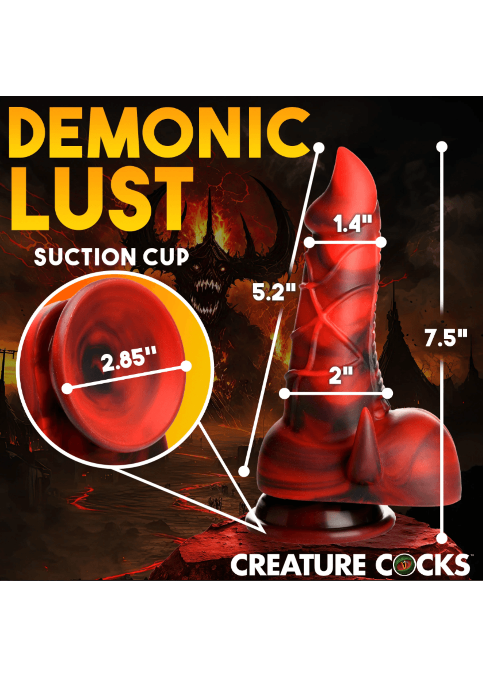 Clearance Horny Devil Demon Silicone Dildo