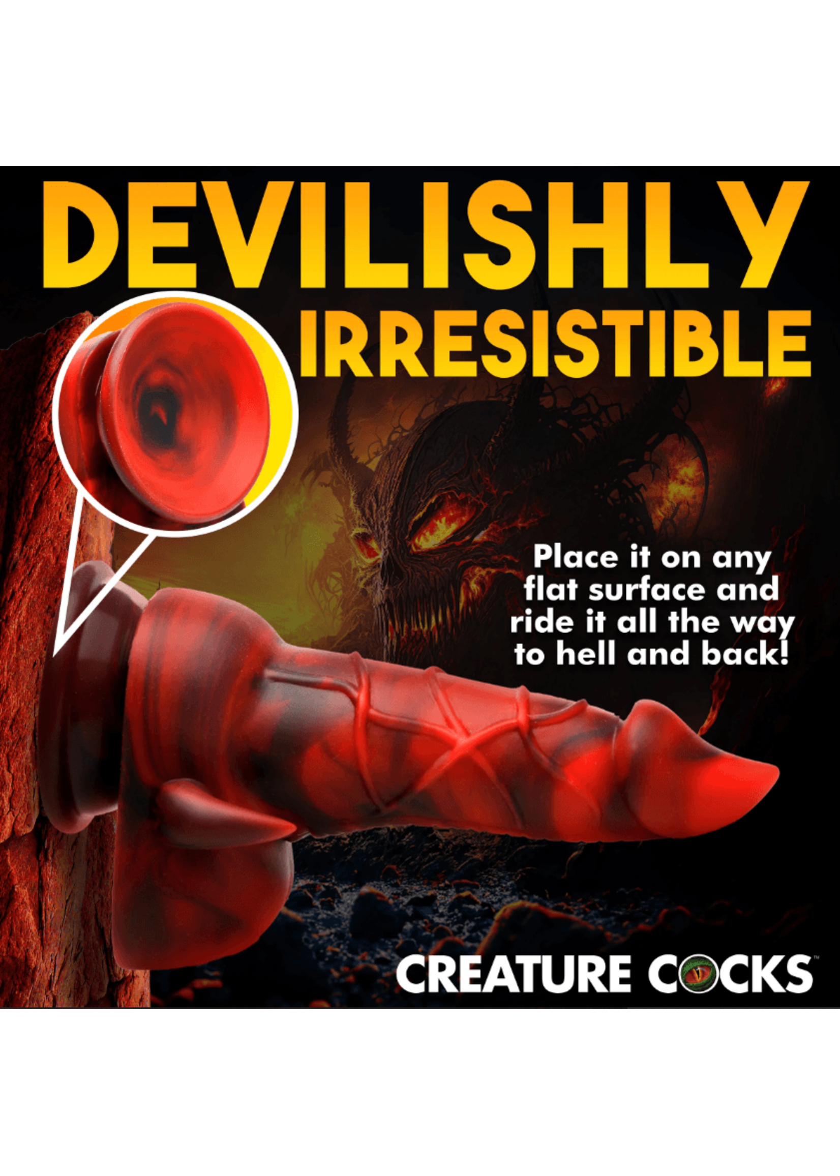 Creature Cocks Horny Devil Demon Silicone Dildo