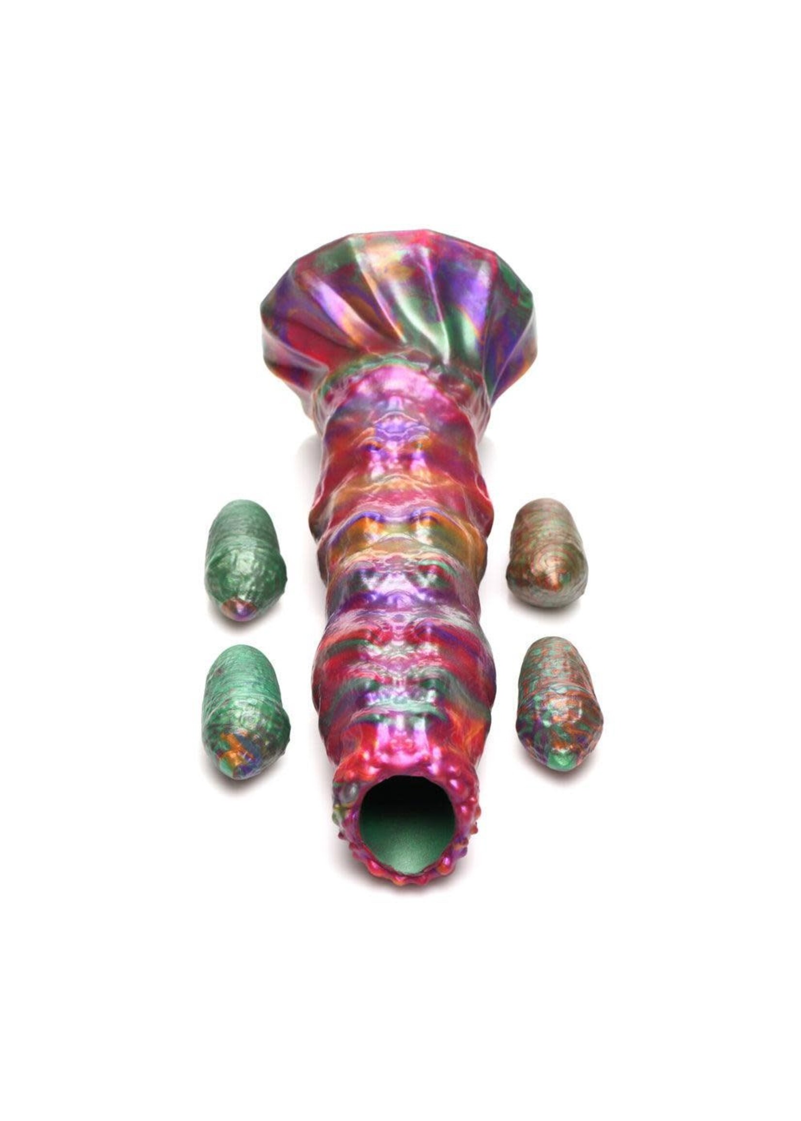 Clearance Larva Ovipositor Silicone Dildo w/ Eggs