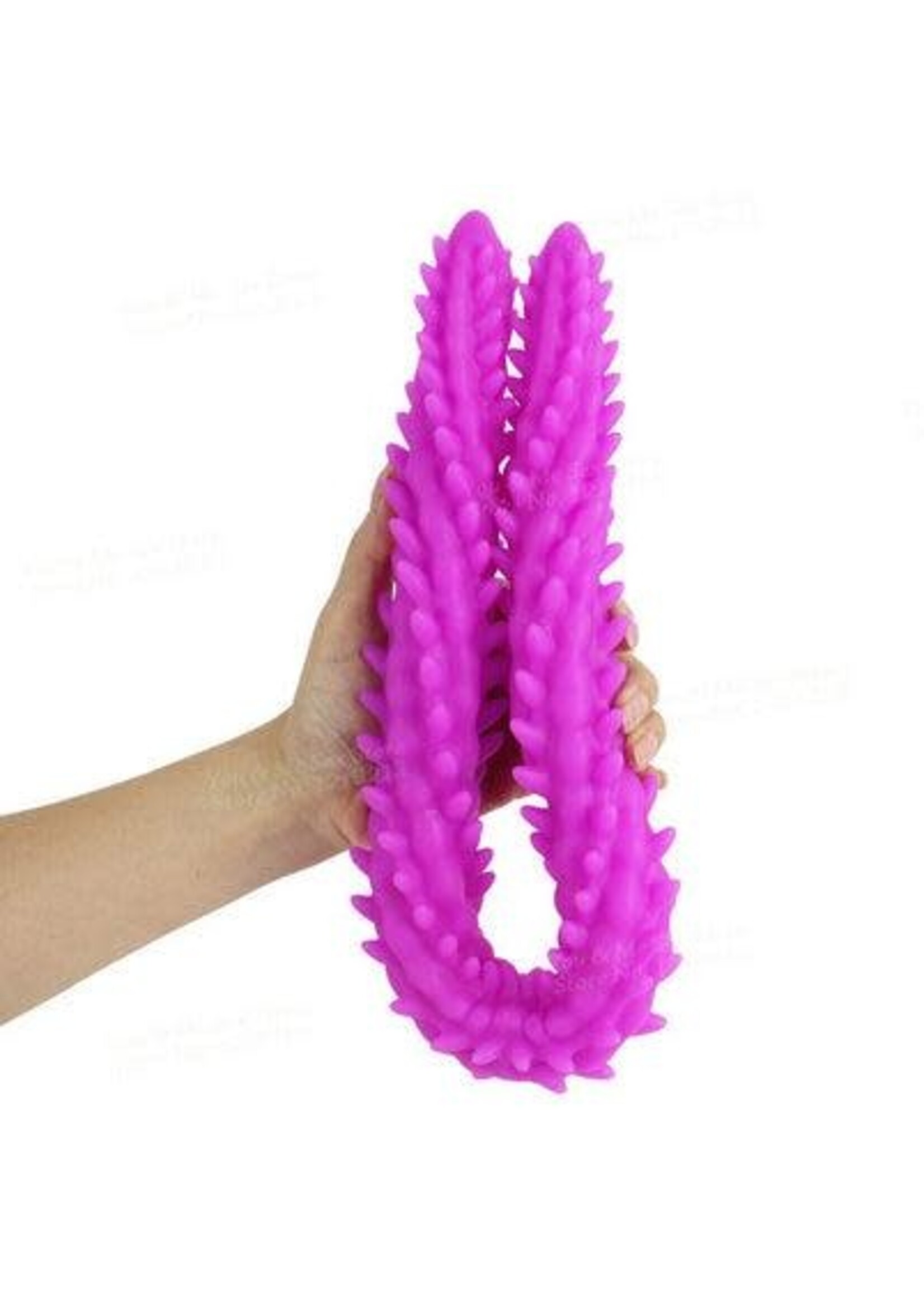 Smoosh Spiral Tentacle Double Dildo Pink