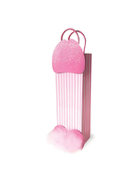 Pink Penis Gift Bag with feather balls