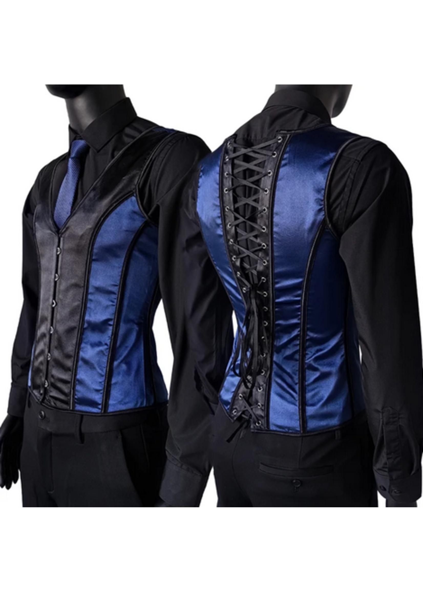 Clearance Navy Blue & Black Men's Corset