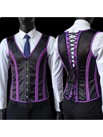 Smoosh Black & Purple Men's Corset