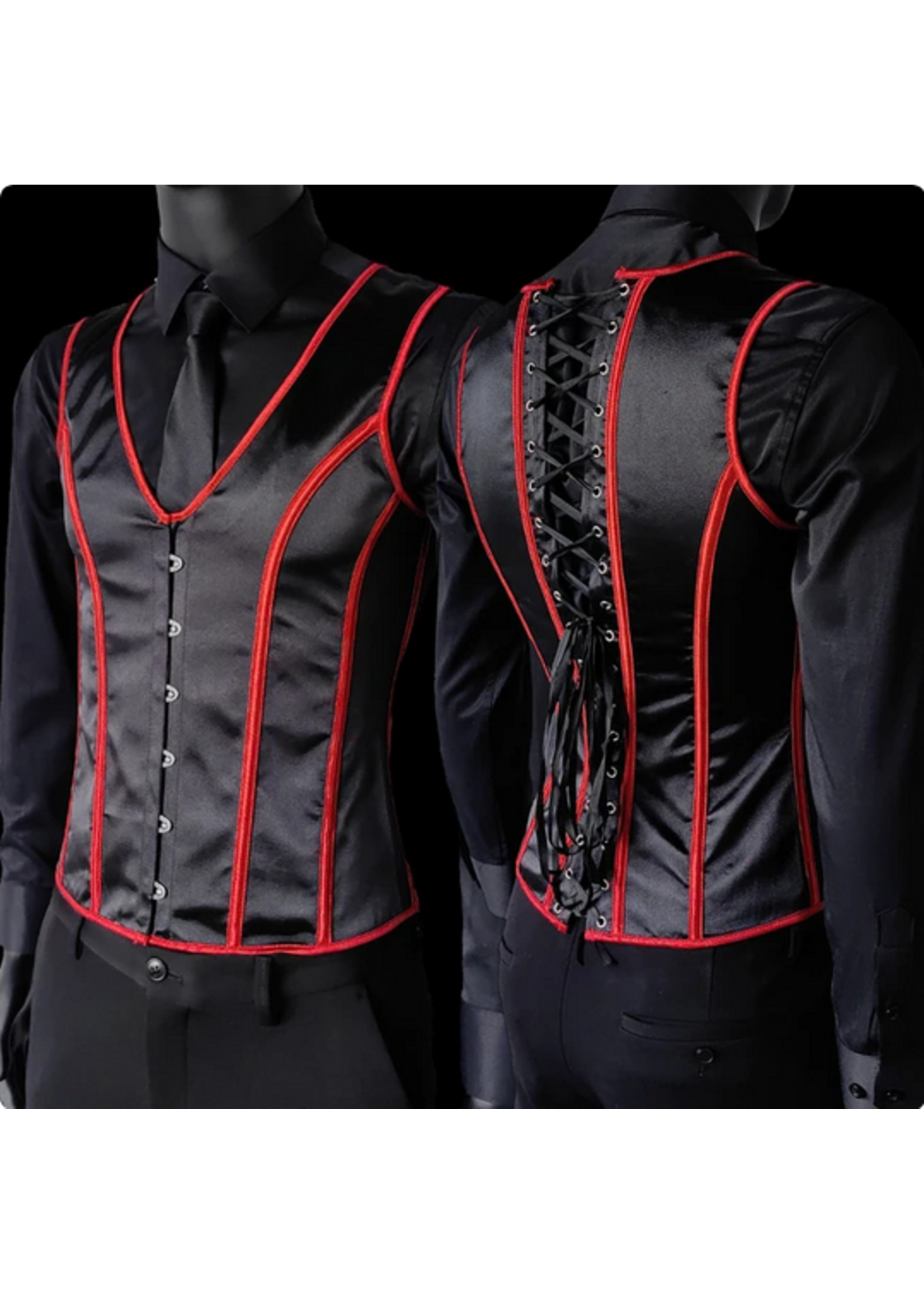Clearance Black & Red Men's Corset