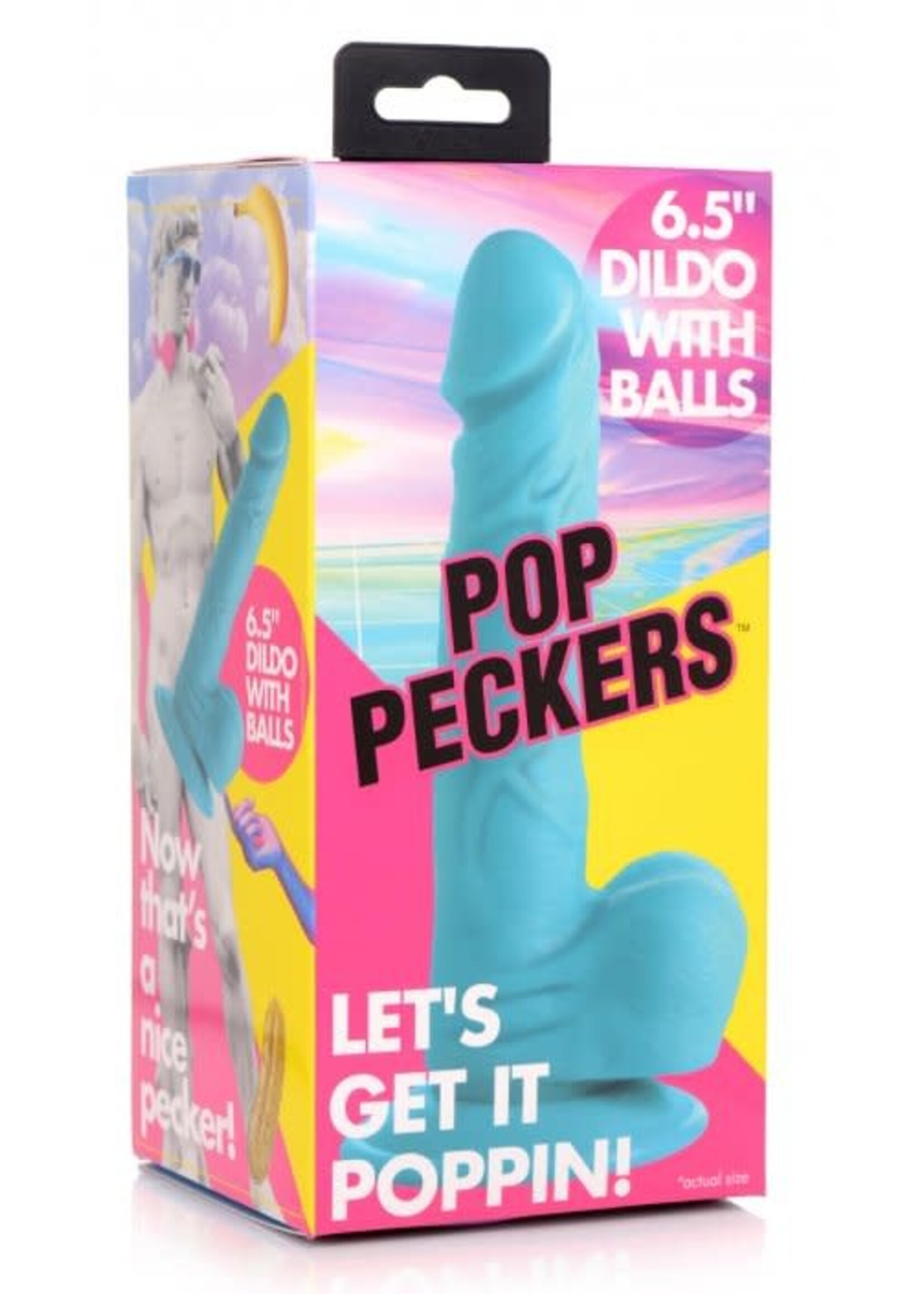 POP 6.5" Dildo With Balls