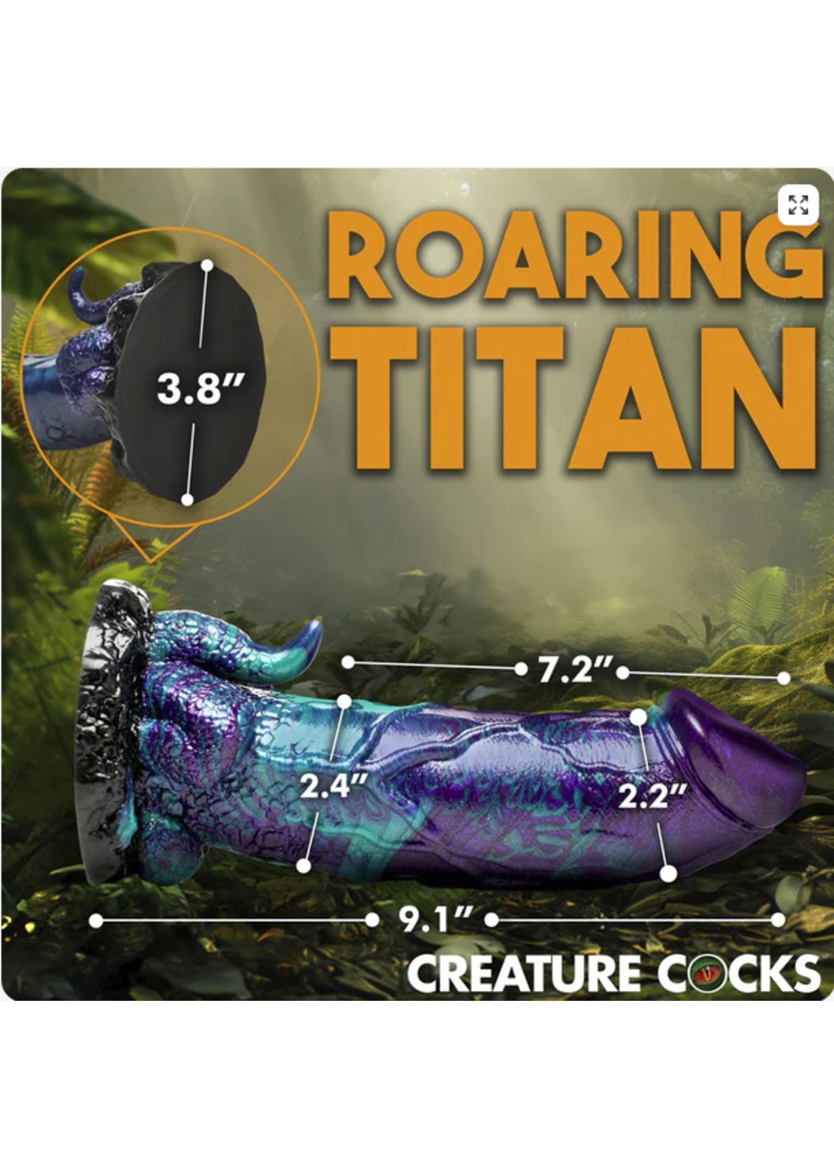 Clearance XL Dino Dick Dinosaur Silicone Dildo