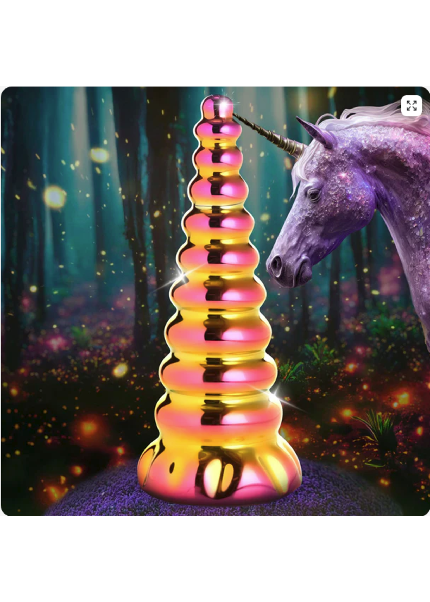 Clearance Twilight Rainbow Glass Dildo