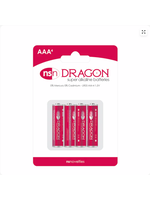 Dragon 4 pk Alkaline AAA Batteries