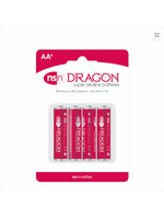 Dragon 4 pk Alkaline AA Batteries