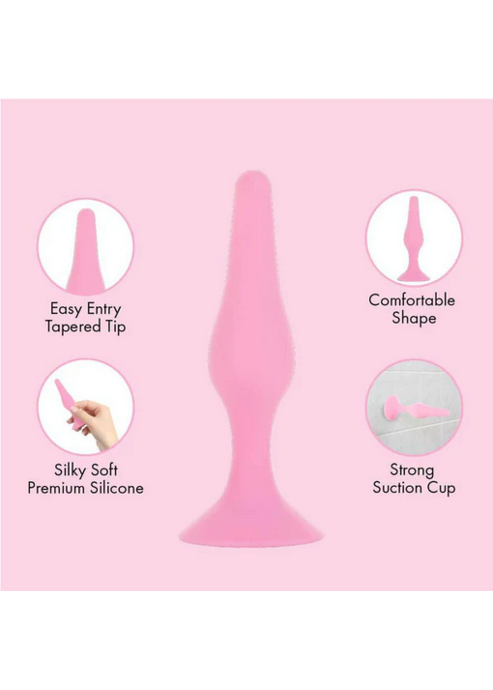 Pure Love Pure Love - Silicone Butt Plug - Pink