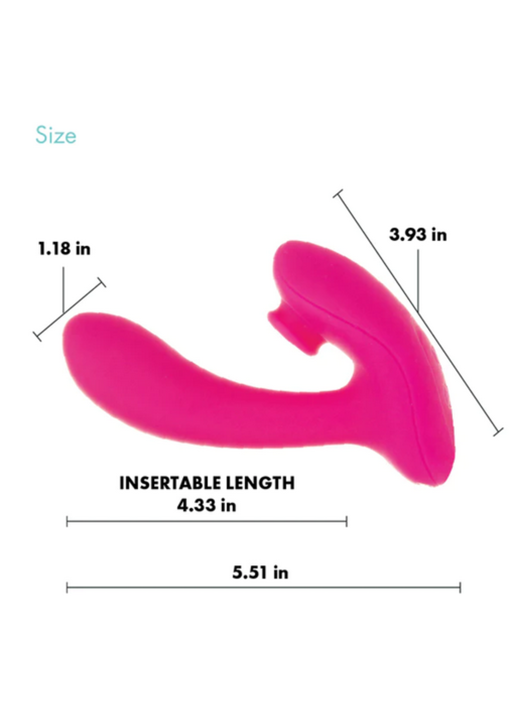 Pure Love Pure Love - Pulsating Pleasure Dual Vibrator - Stacy's Dog