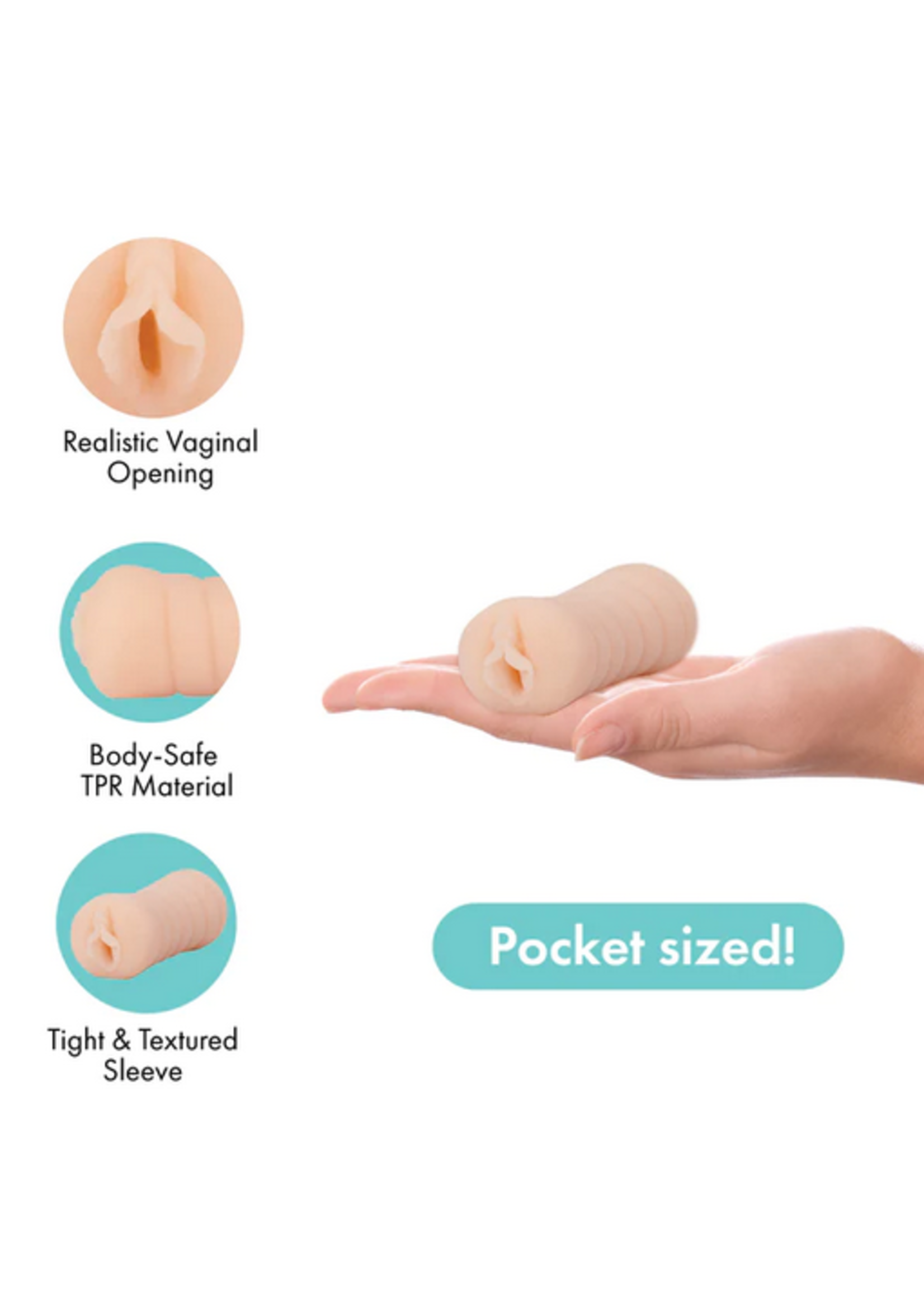 Pure Love Pure Love - TO-GO Pocket Size Masturbator – Suzy Vagina