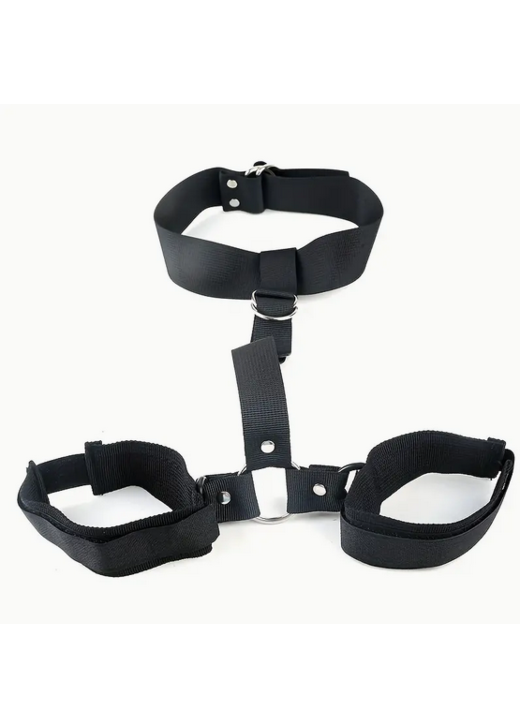 Smoosh Value Collar and Cuff Harness Set Black